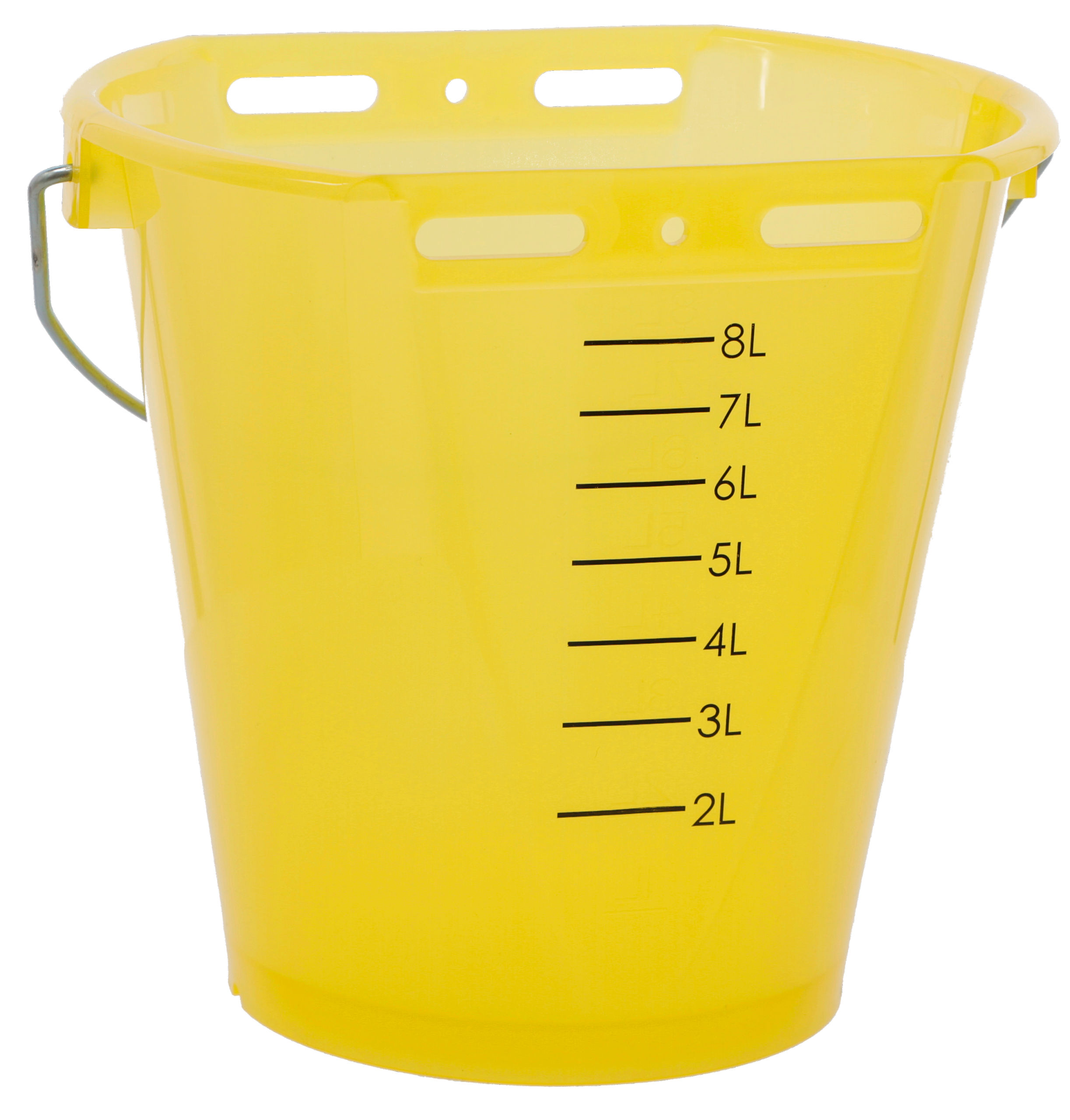 Kerbl Tränkeeimer gelb transparent mit Skala, ohne Zubehör Kerbl Tränkeeimer gelb transparent mit Skala, ohne Zubehör