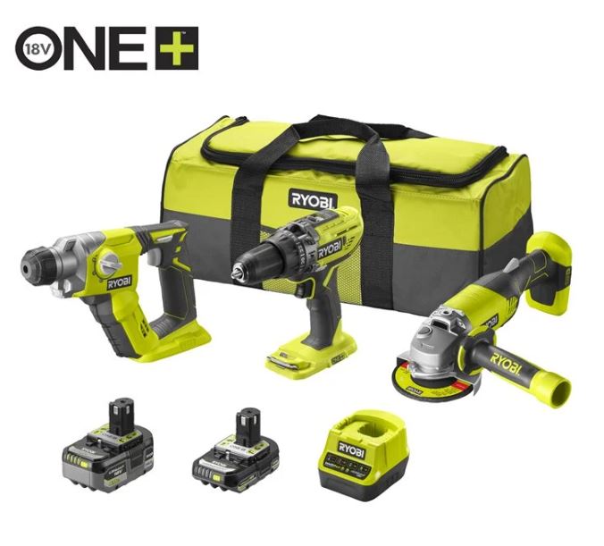 Ryobi 18V ONE+ Akku Kombo-Kit RCK183D-242S, 3-teilig