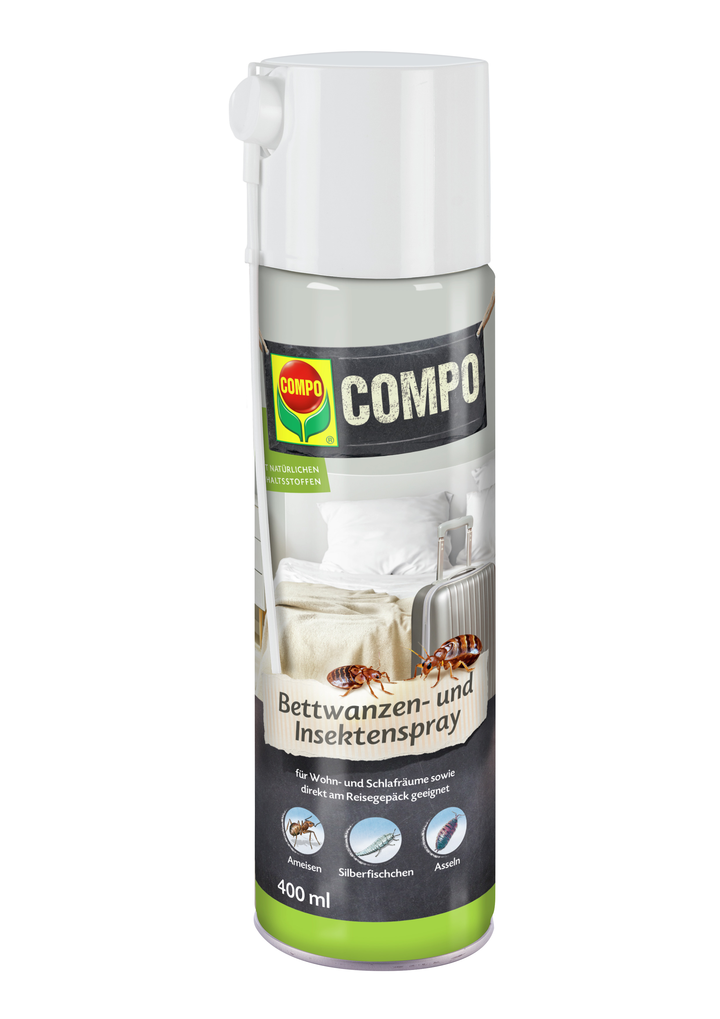Compo Bettwanzen- und Insektenspray, 400 ml Compo Bettwanzen- und Insektenspray, 400 ml