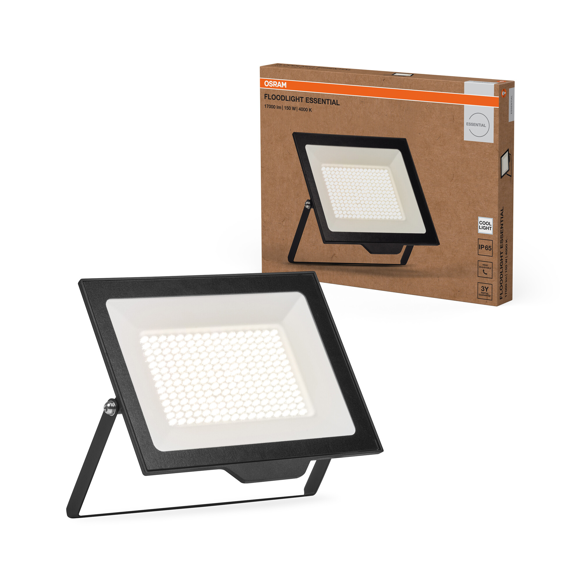 Osram Flutlicht Essential, 150W, schwarz