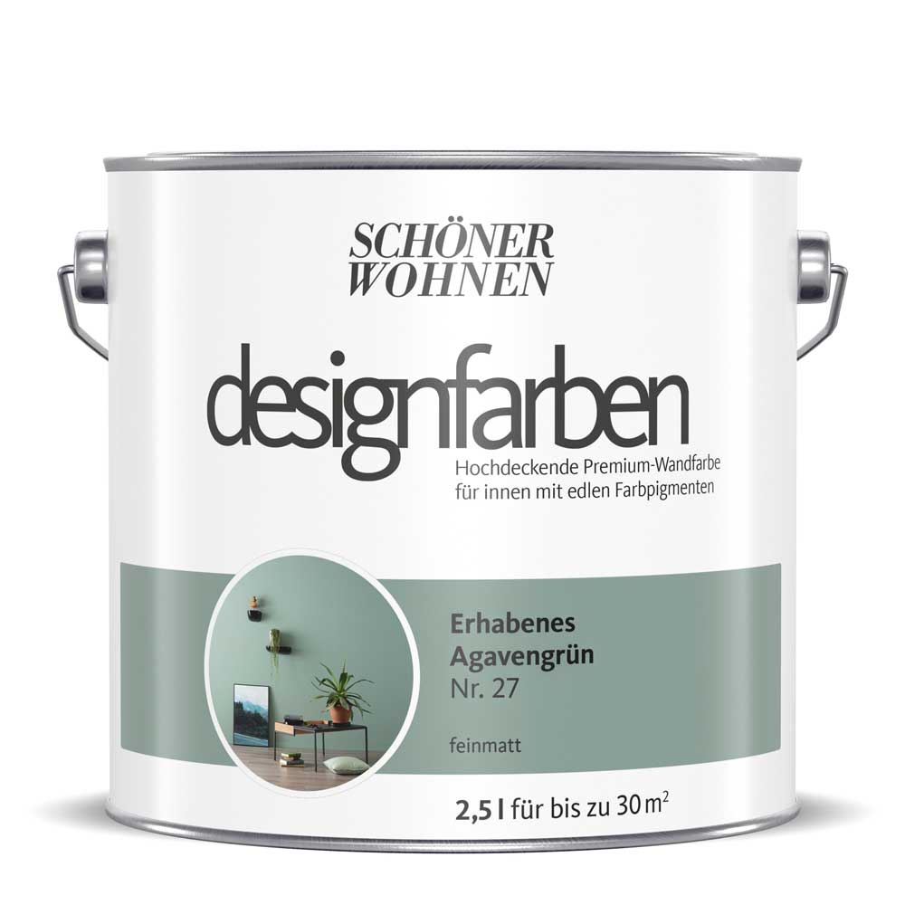 Schöner Wohnen Designfarbe, erhabenes agavengrün, 2,5L Schöner Wohnen Designfarbe, erhabenes agavengrün, 2,5L