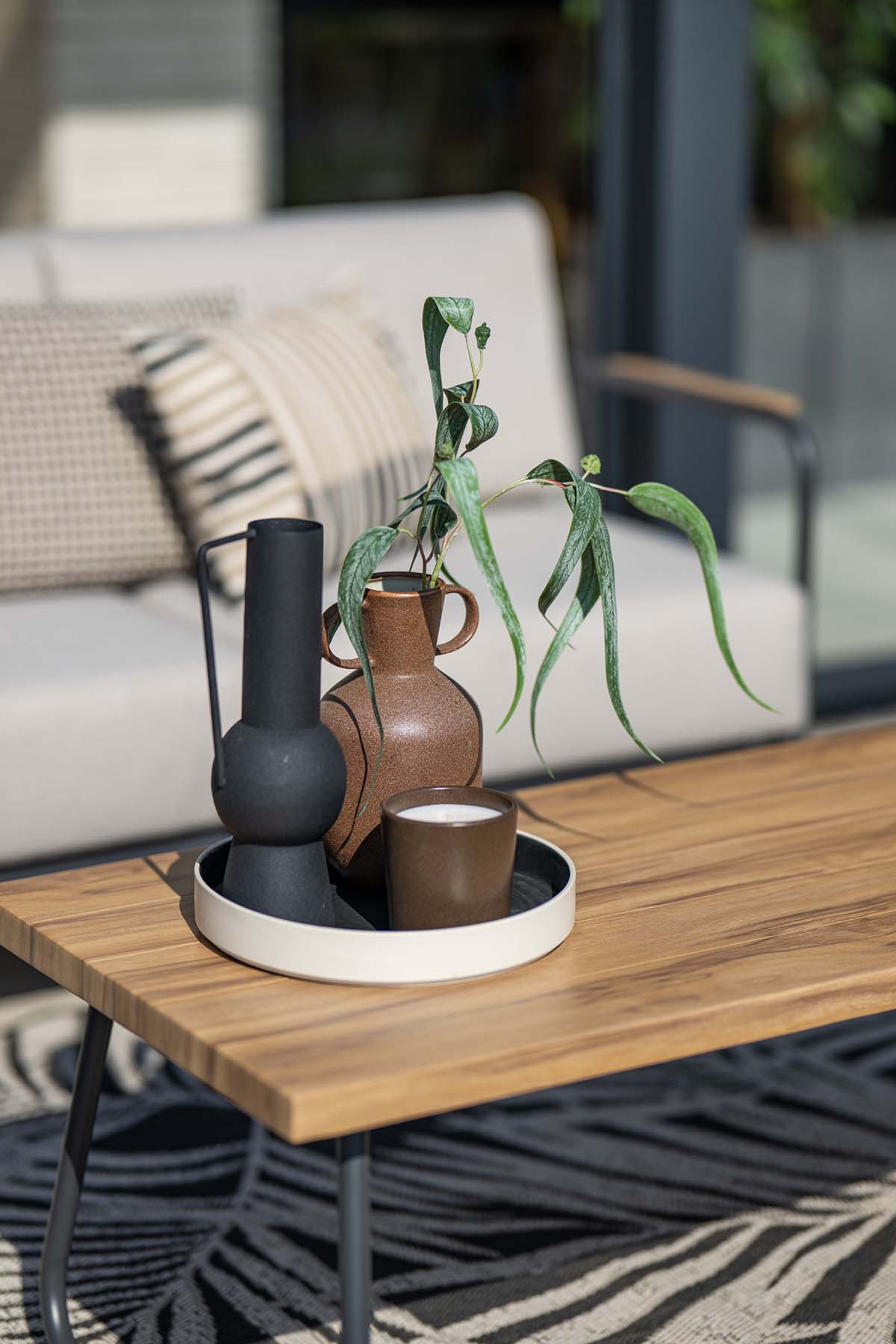 Garden Impressions Lounge-Set Lisboa 4-Teilig, sand/teak Look
