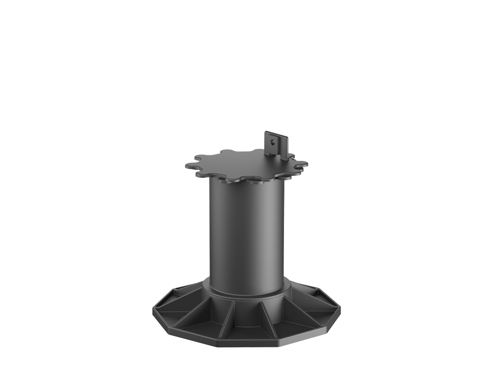 HSI Terra Classic 4 Terrassenlager, Kunststoff schwarz, Aufbauhöhe: 13 - 19,8 cm HSI Terra Classic 4 Terrassenlager, Kunststoff schwarz, Aufbauhöhe: 13 - 19,8 cm