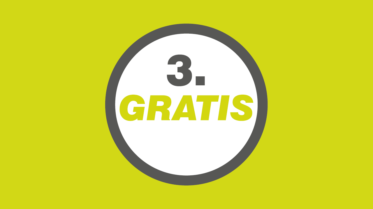 3. Gratis-Prämie wählen 3. Gratis-Prämie wählen