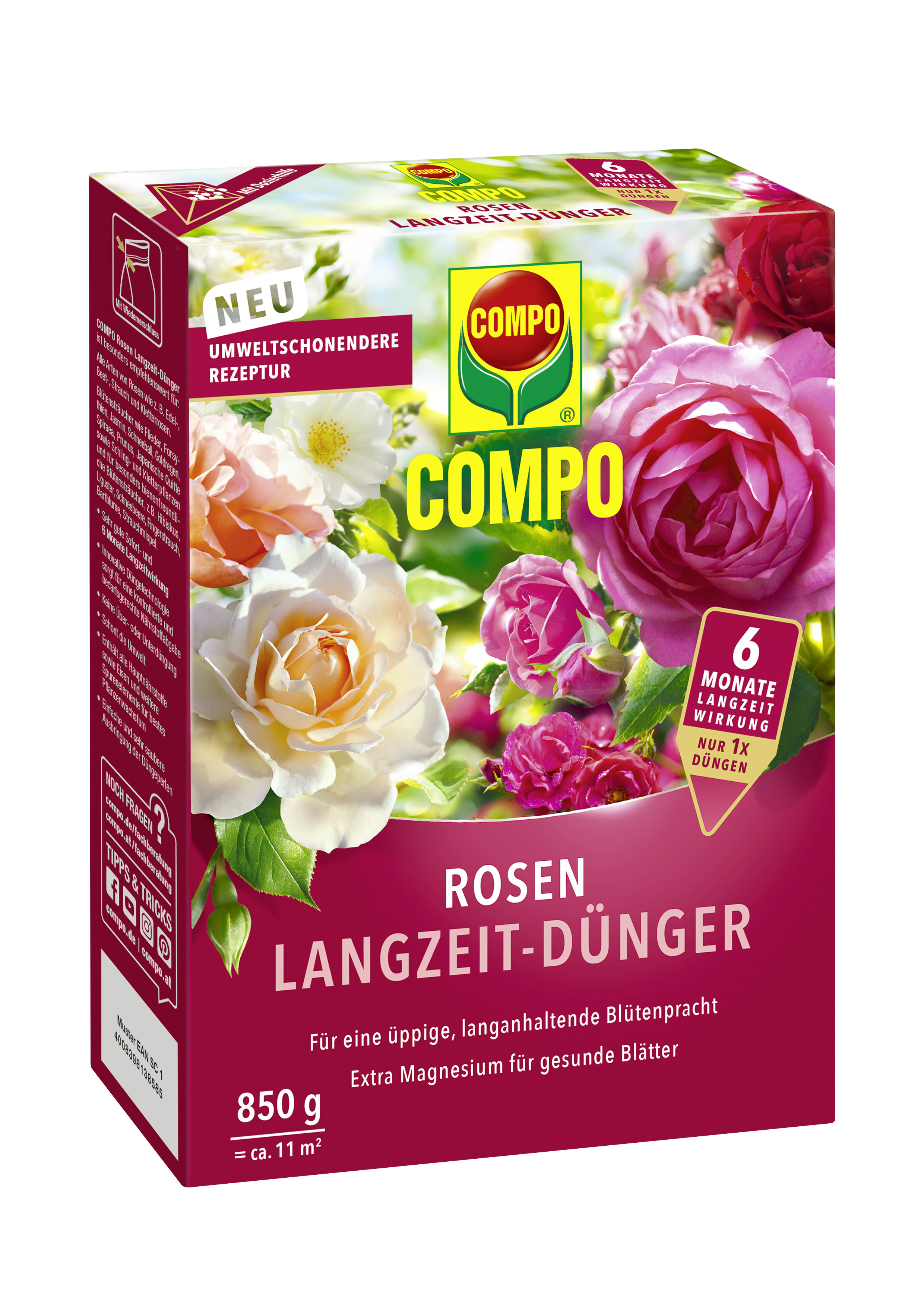 4008398138585 COMPO Rosen Langzeit-Dünger 850 g