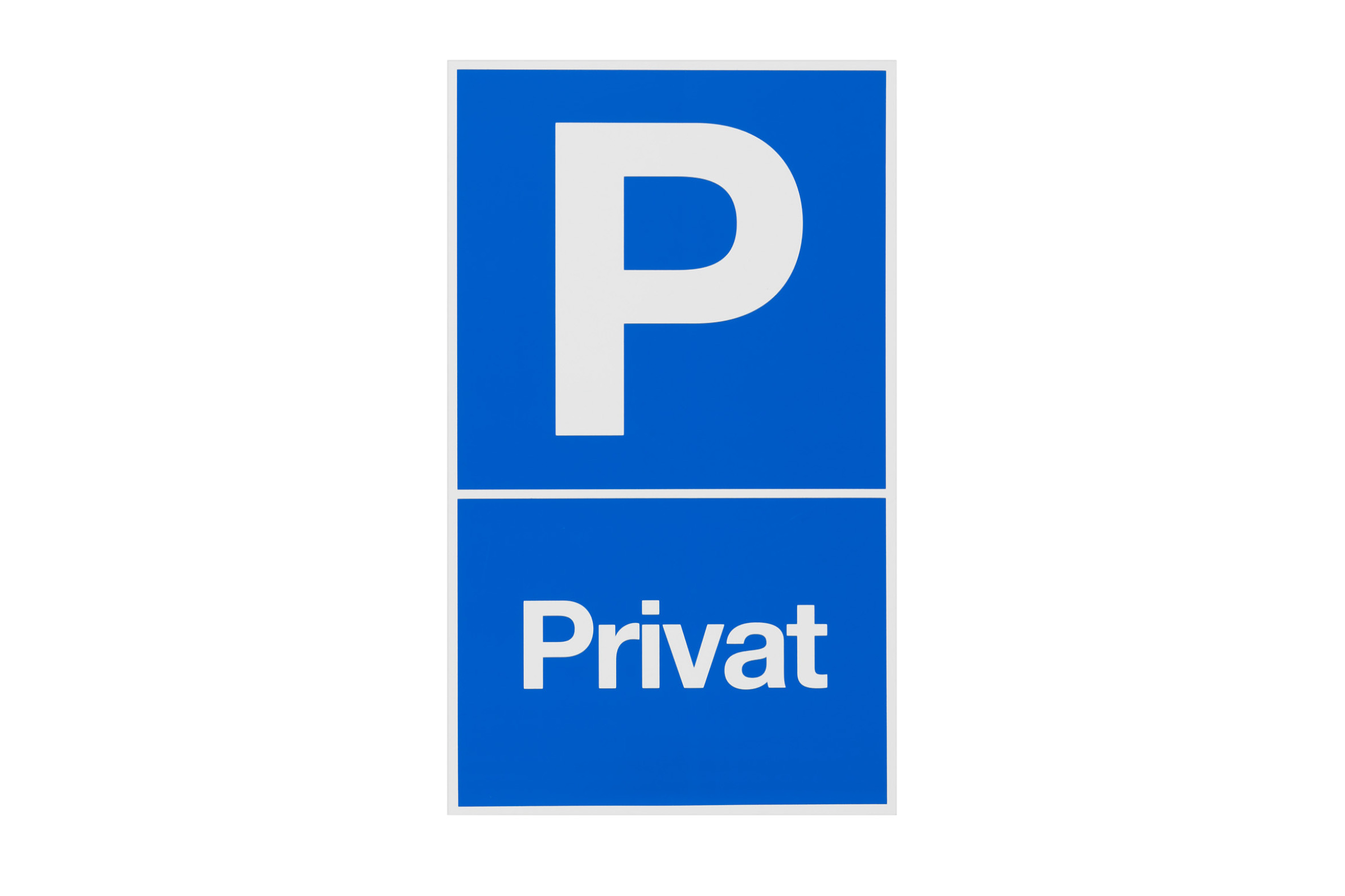 Metafranc Hinweisschild, "P-Privat" Metafranc Hinweisschild, "P-Privat"