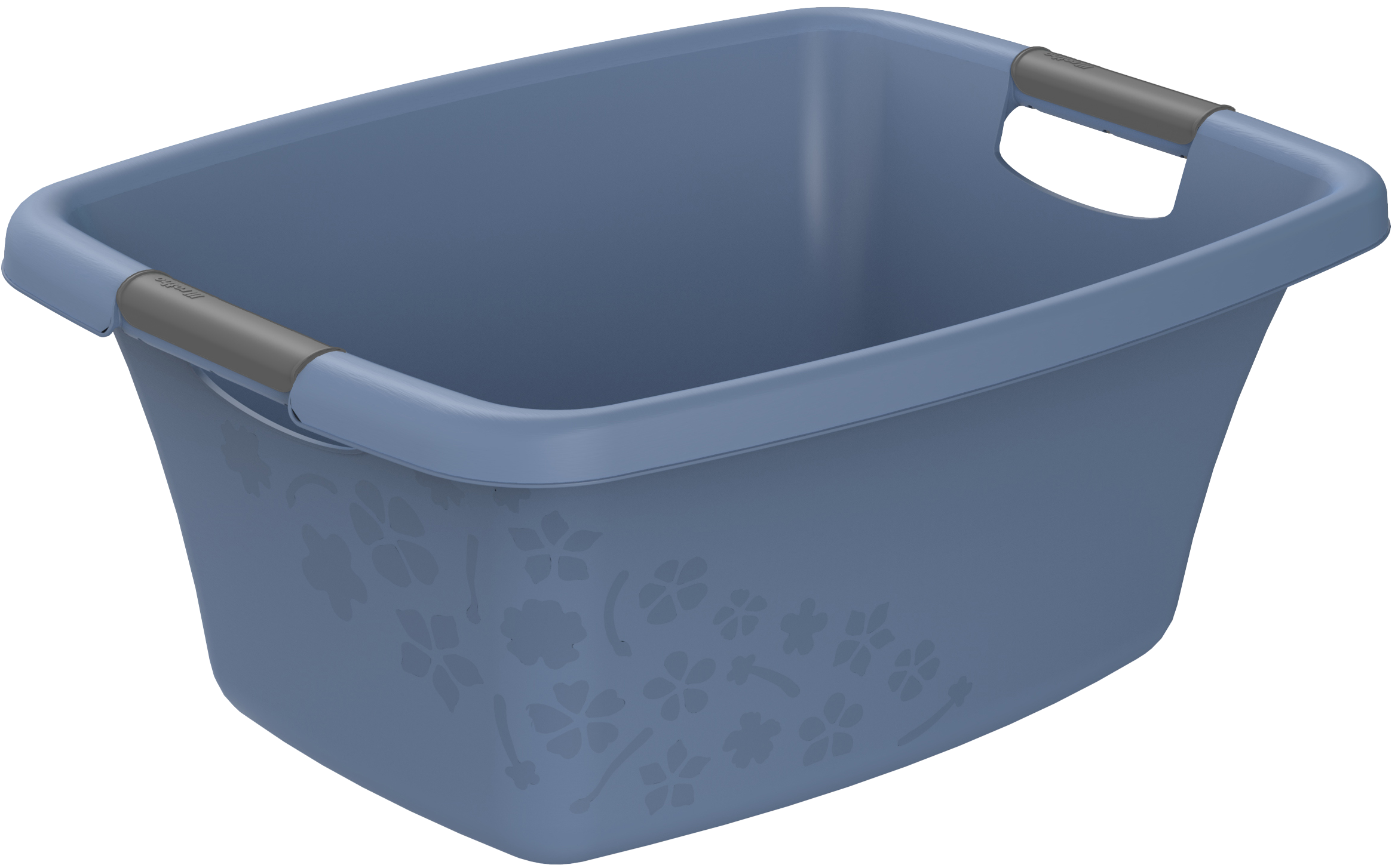 1756606161 Rotho Wäschekorb Flowers 25L, blau