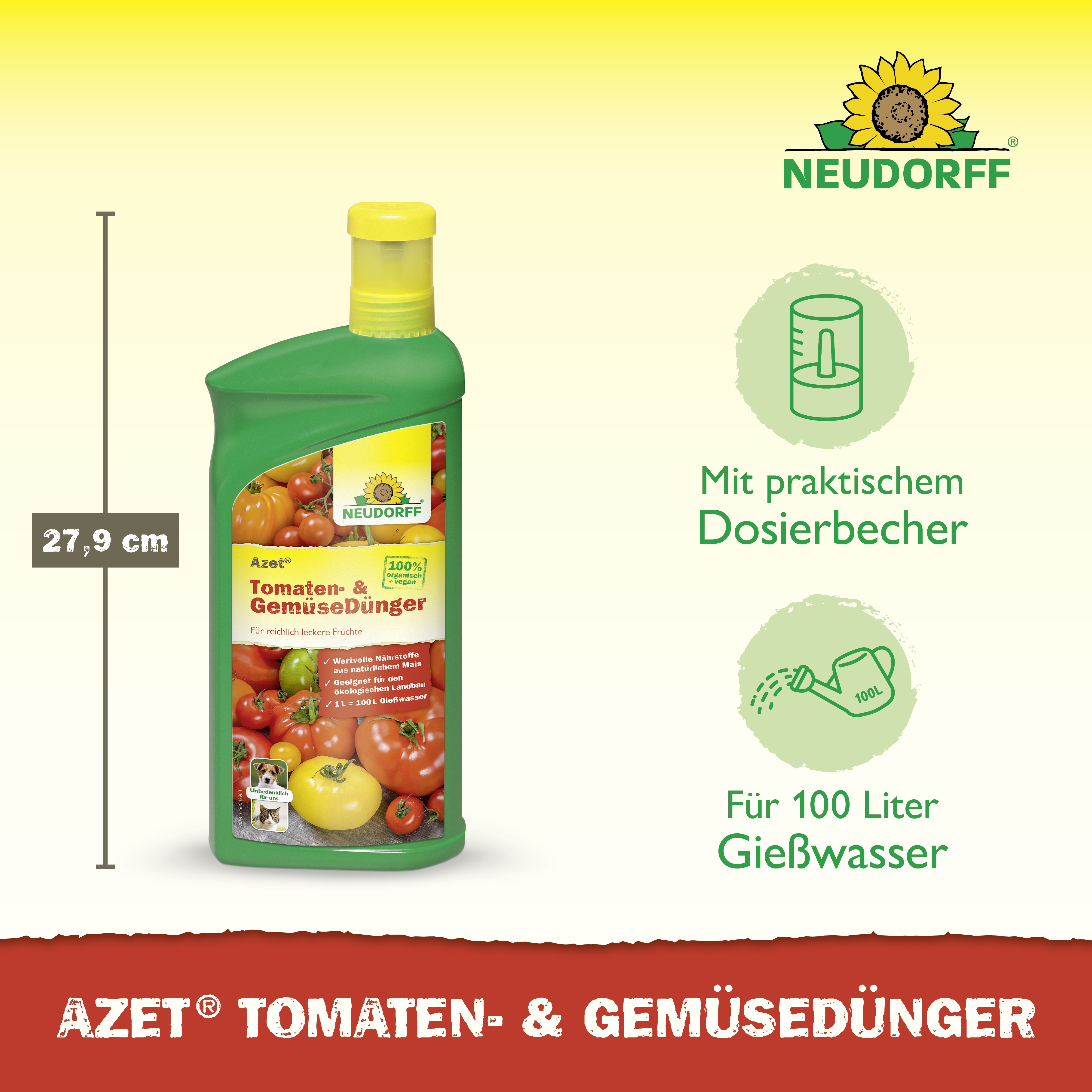 Neudorff Azet Tomaten- und GemüseDünger, 1 l