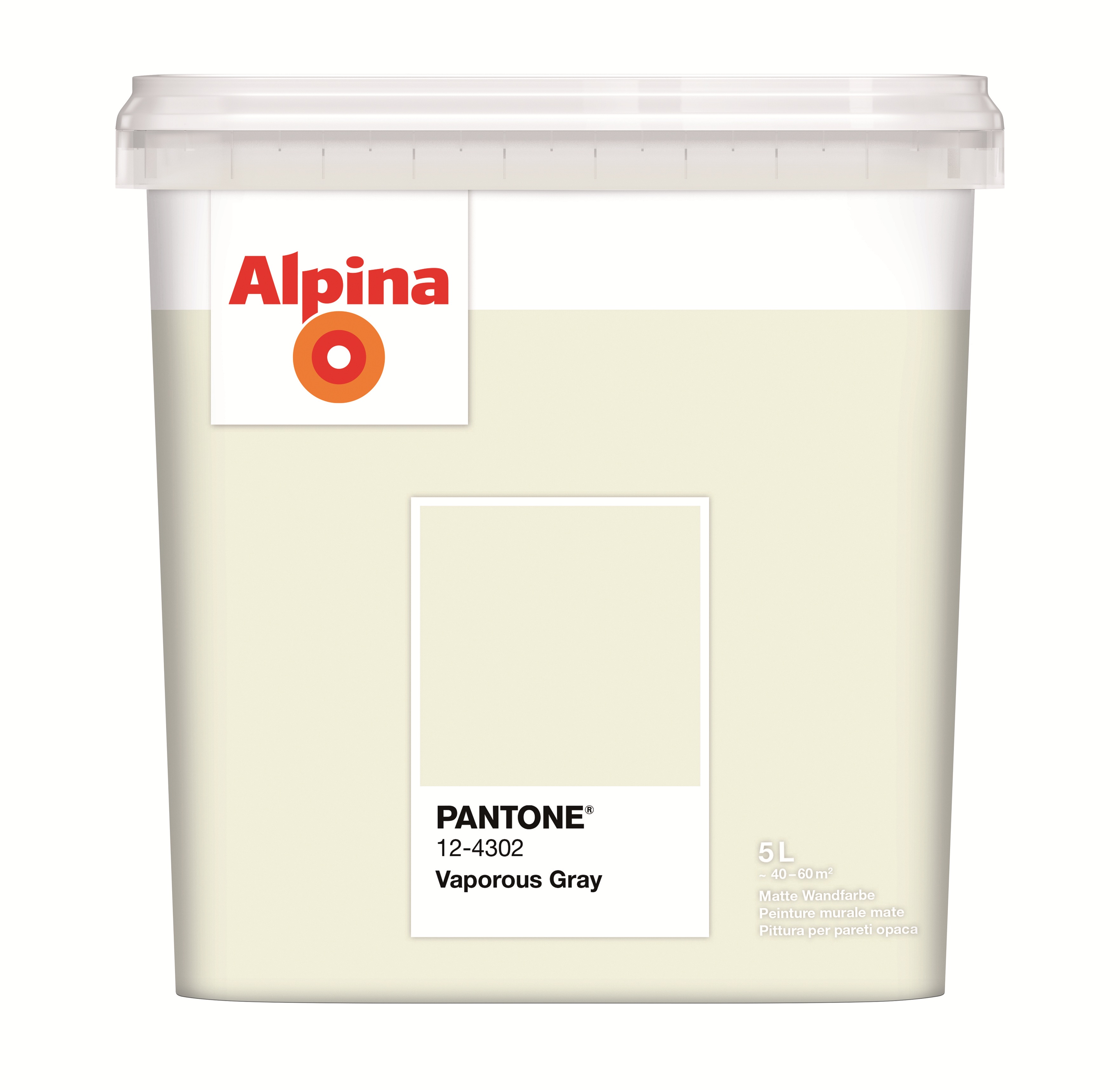 Alpina PANTONE® Vaporous Gray, 5 Liter