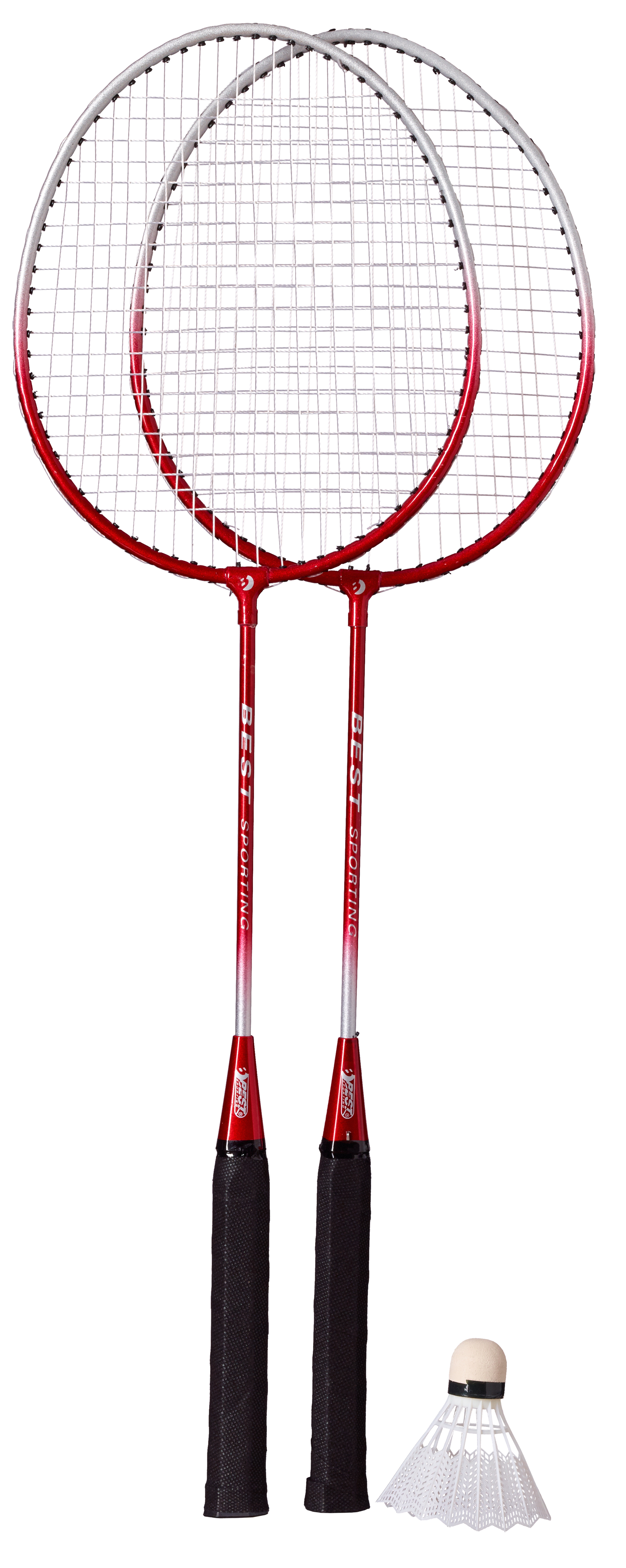 Best Badminton-Spiel-Garnitur, rot/silber