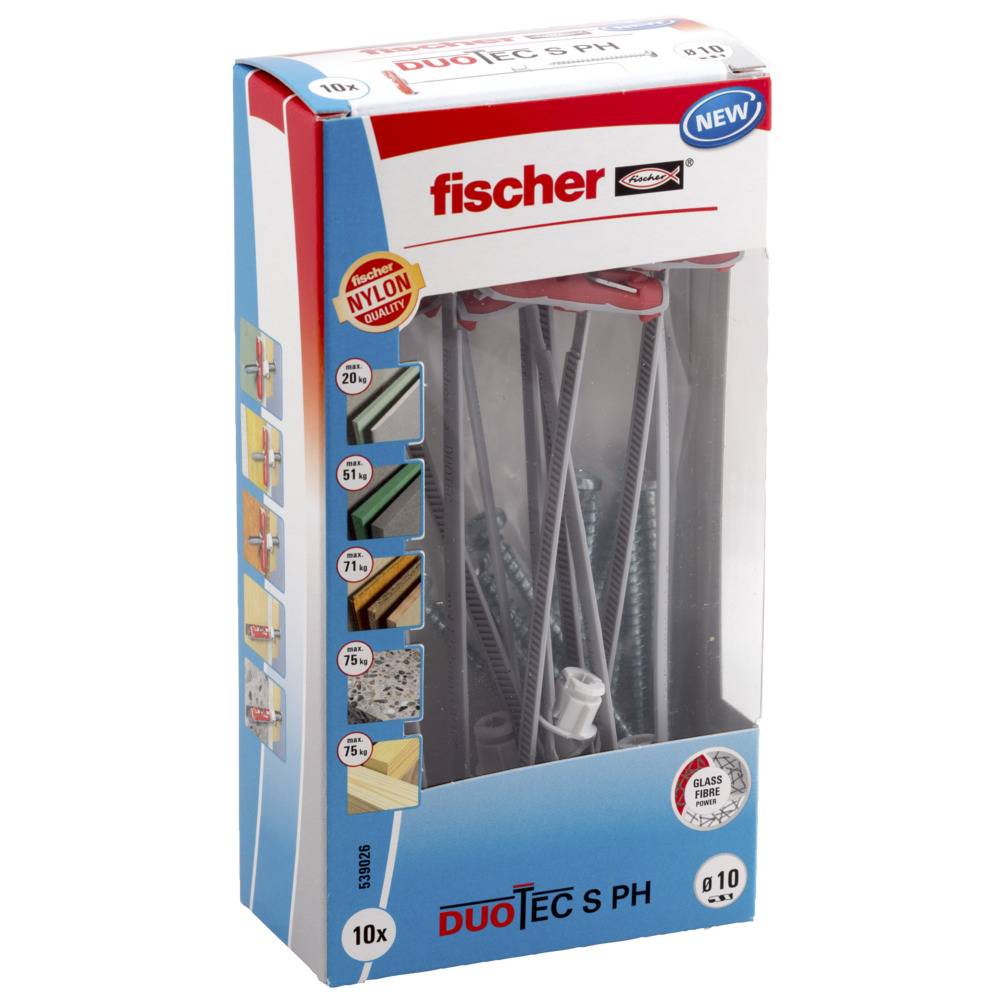 W2_P_P_00539026_F_-SALL_-AQQ_-V1 fischer Duotec 10 S PH LD mit Panhead Schraube