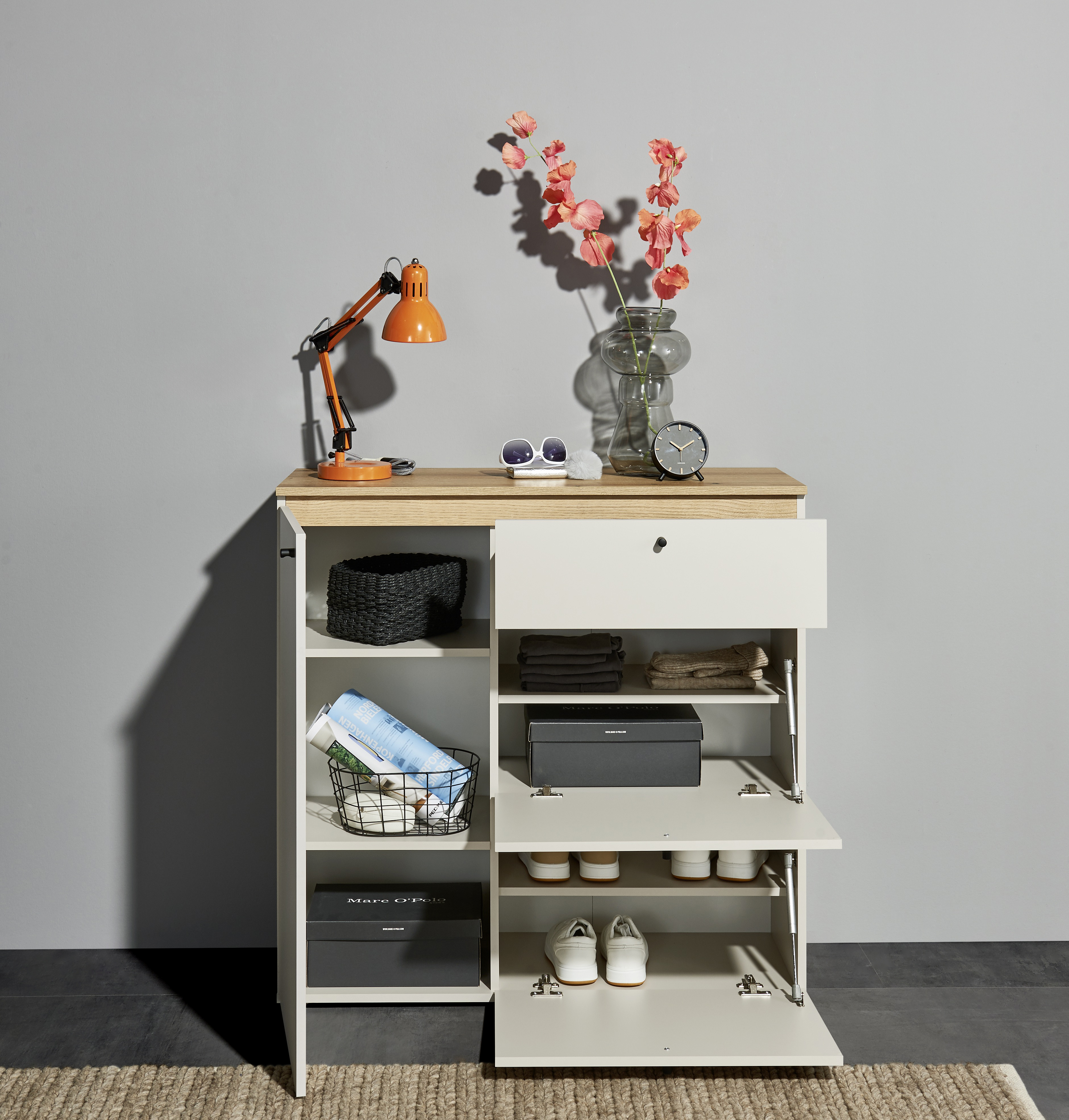 Bega Schuhkommode Lime, B/H/T ca. 102 x 100 x 38 cm