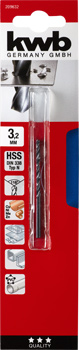 209632-300 Kwb HSS-Spiralbohrer, 3,2 mm