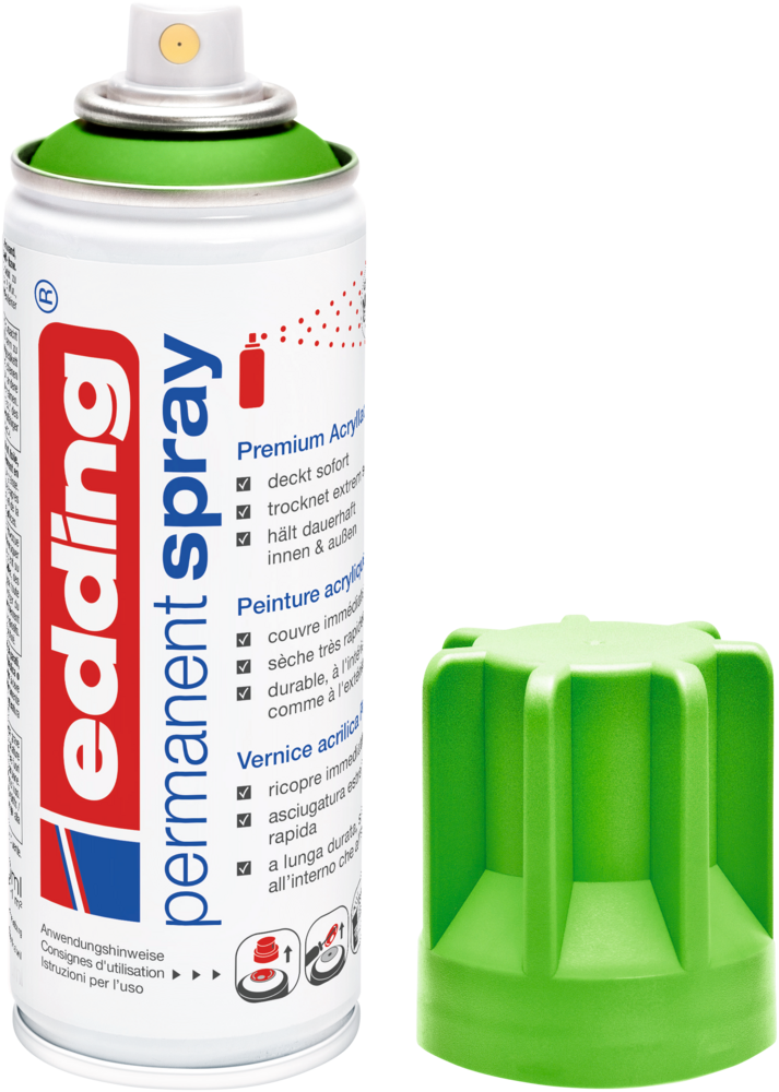 Edding 5200 Permanentspray Premium Acryllack gelbgrün matt Edding 5200 Permanentspray Premium Acryllack gelbgrün matt