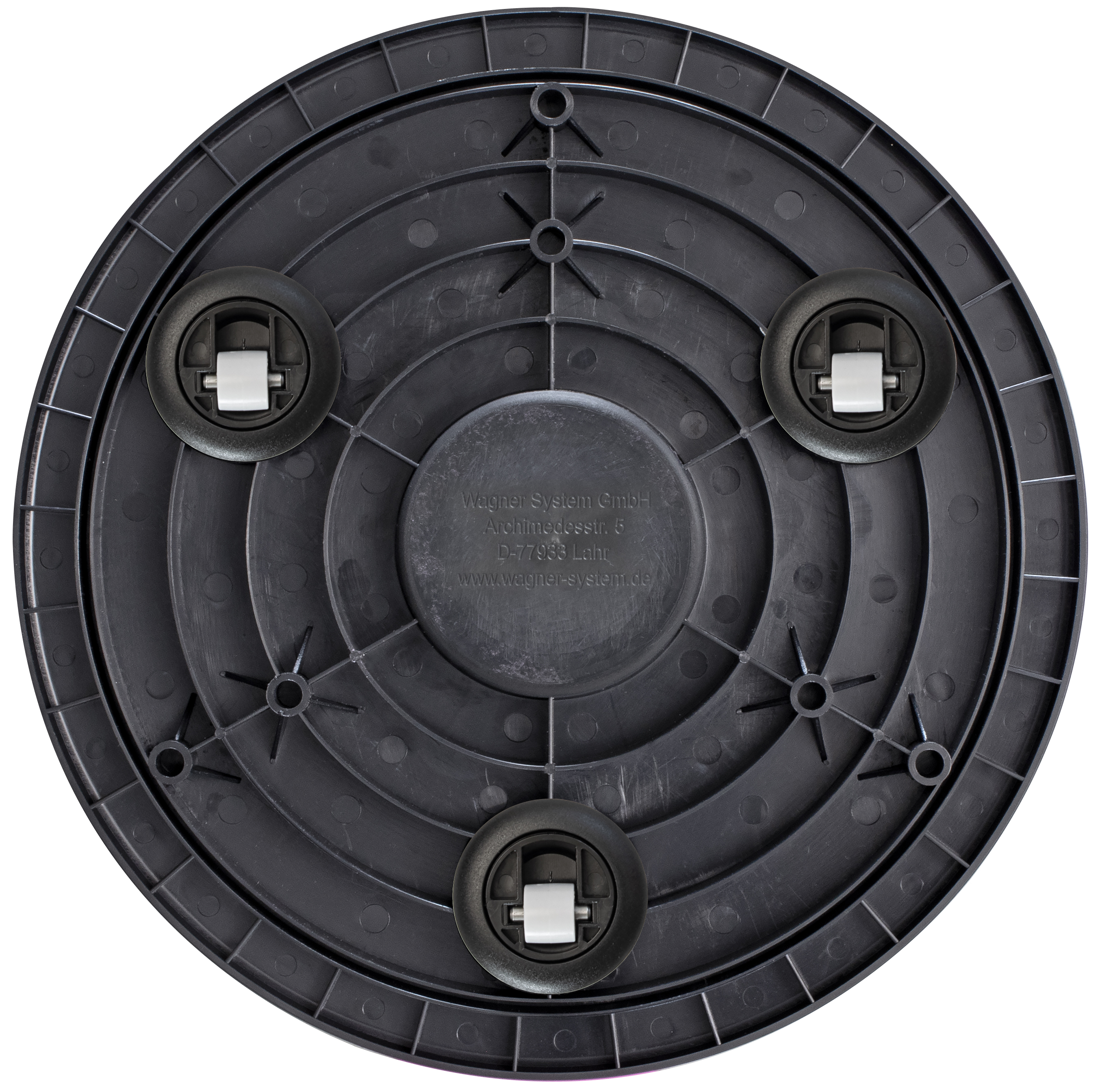 Wagner Pflanzenroller ultraflat, Ø 300 mm, KST, schwarz