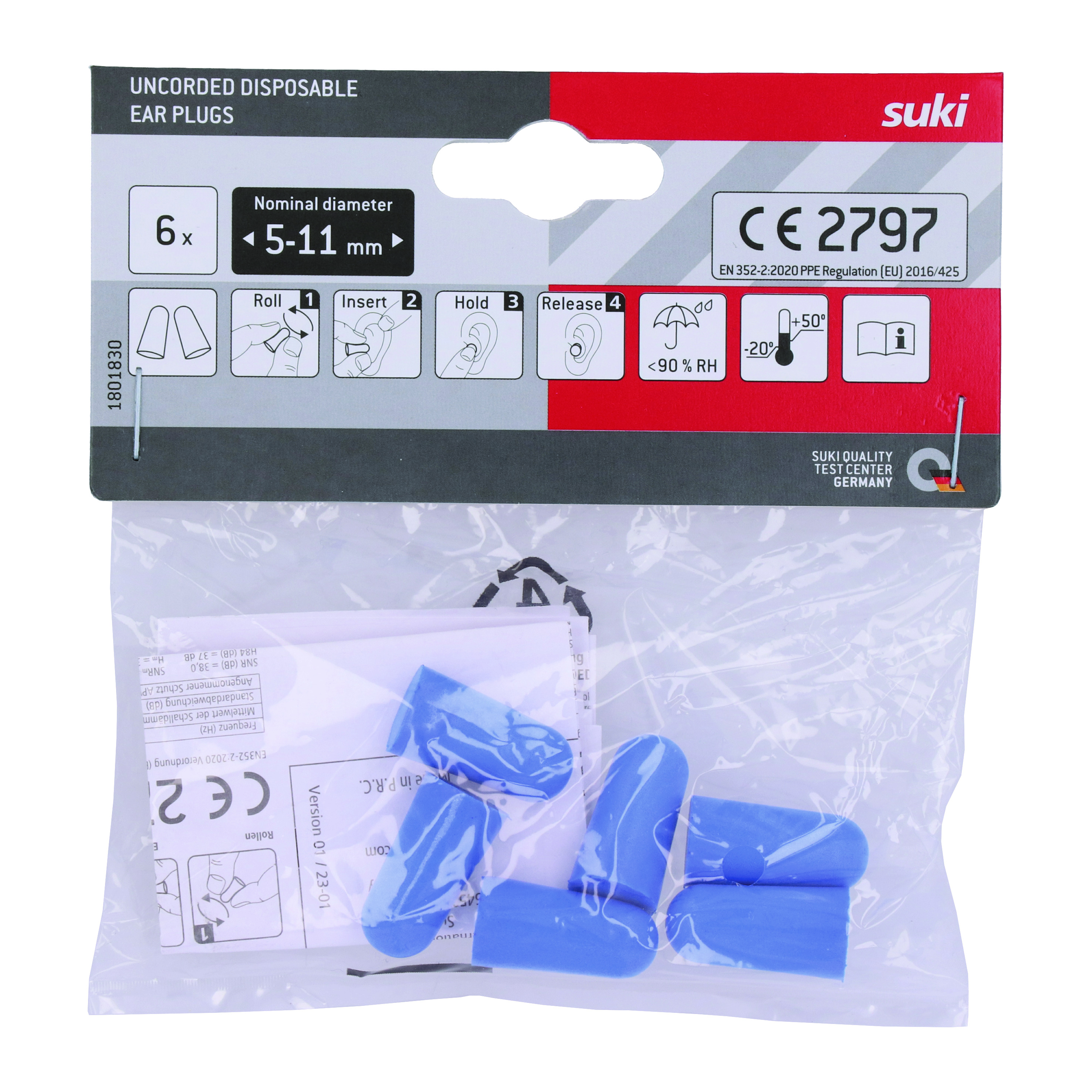 Suki Gehörschutzstöpsel 38dB, 3 paar Suki Gehörschutzstöpsel 38dB, 3 paar