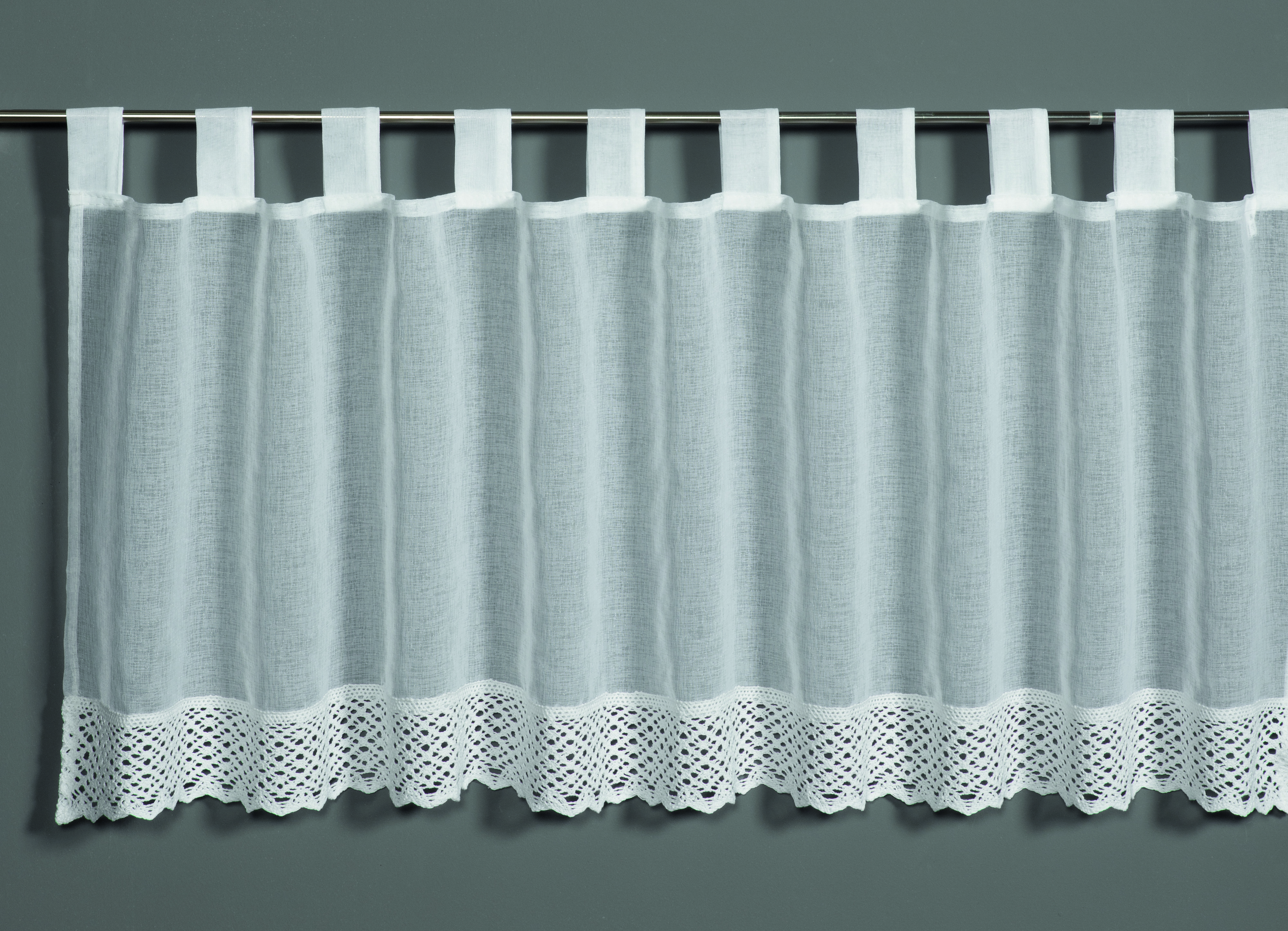 Sehlbach Fertiggardine weiß, 48 x 140 cm