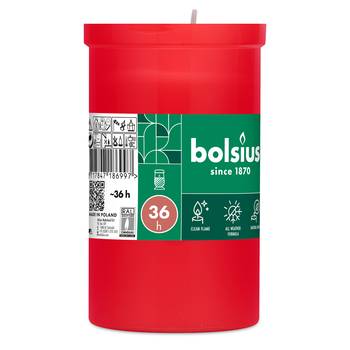 Bolsius Karton 20x Grablicht Nr. 3, rot ohne Deckel Bolsius Karton 20x Grablicht Nr. 3, rot ohne Deckel