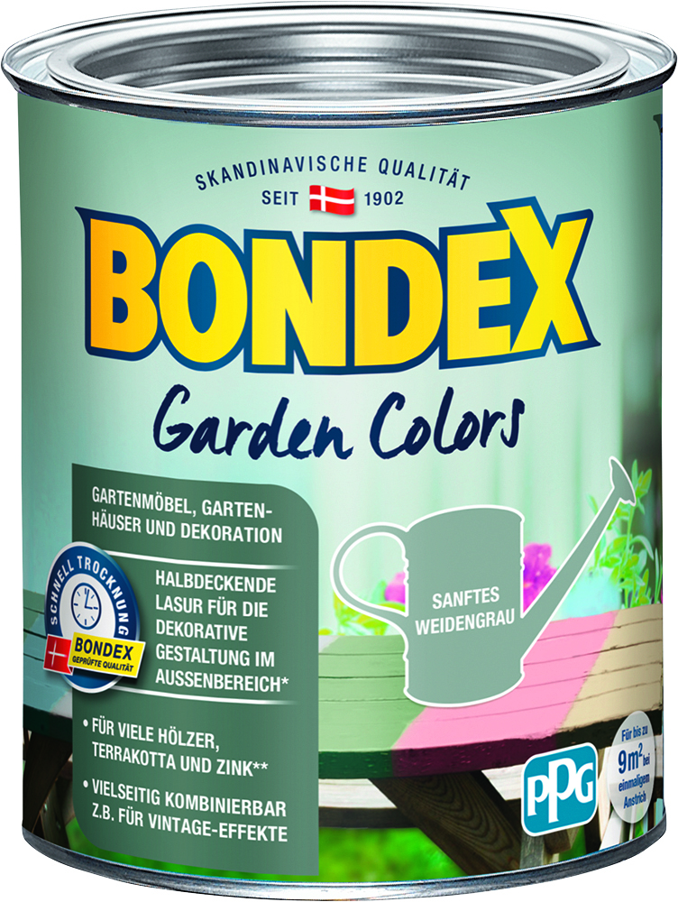 Bondex Garden Colors Sanftes Weidengrau, 750ml