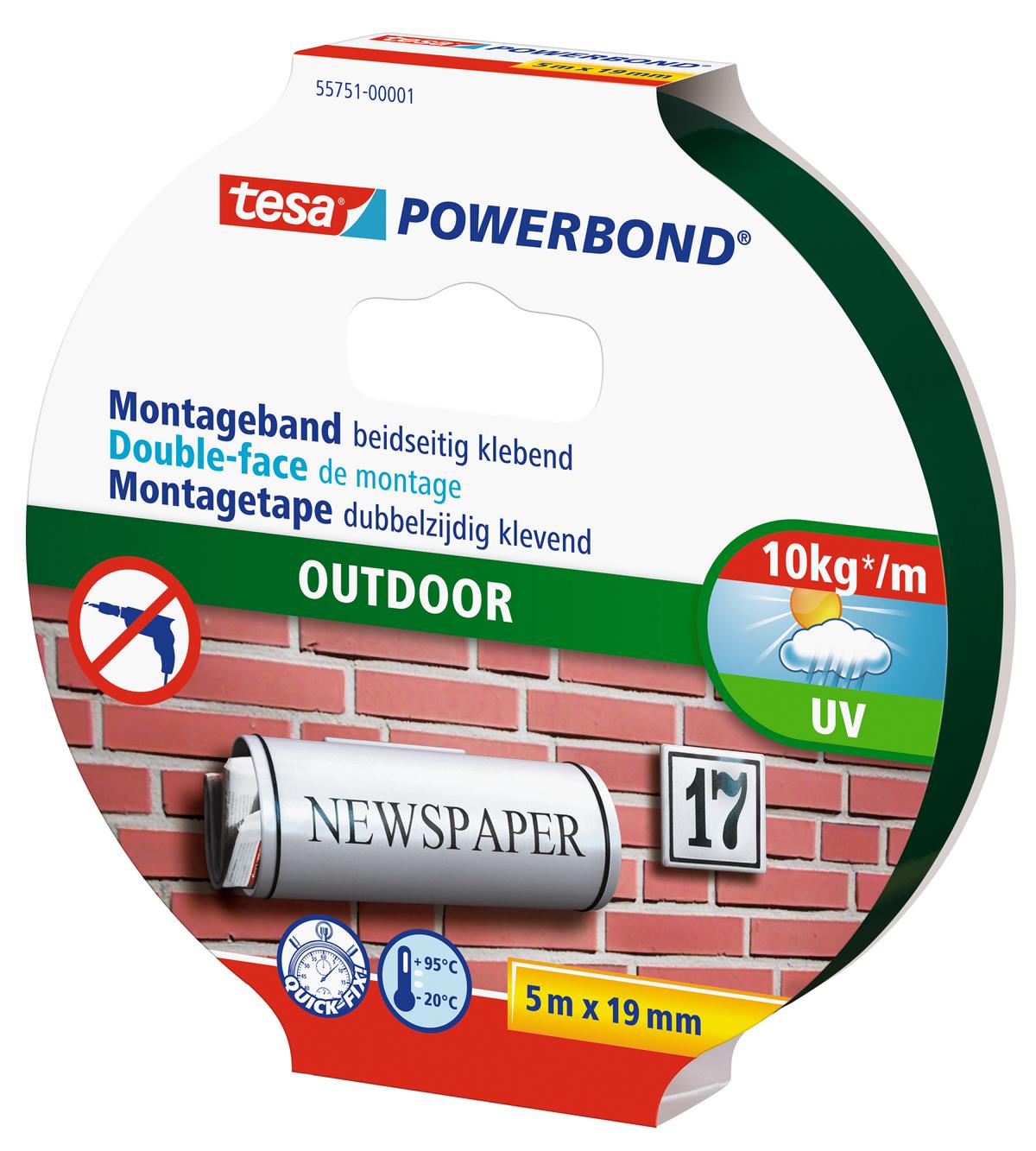 tesa Powerbond Montageband Outdoor, 5 m