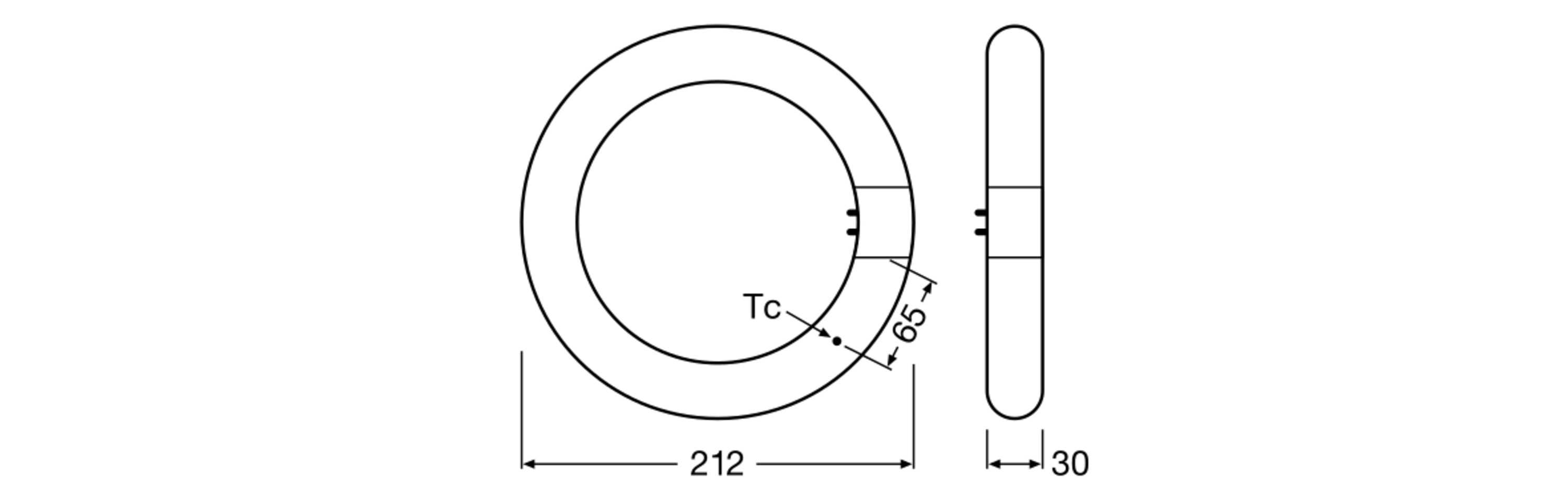 Osram LED Röhre T9C EM 22, 11W, Kaltweiß