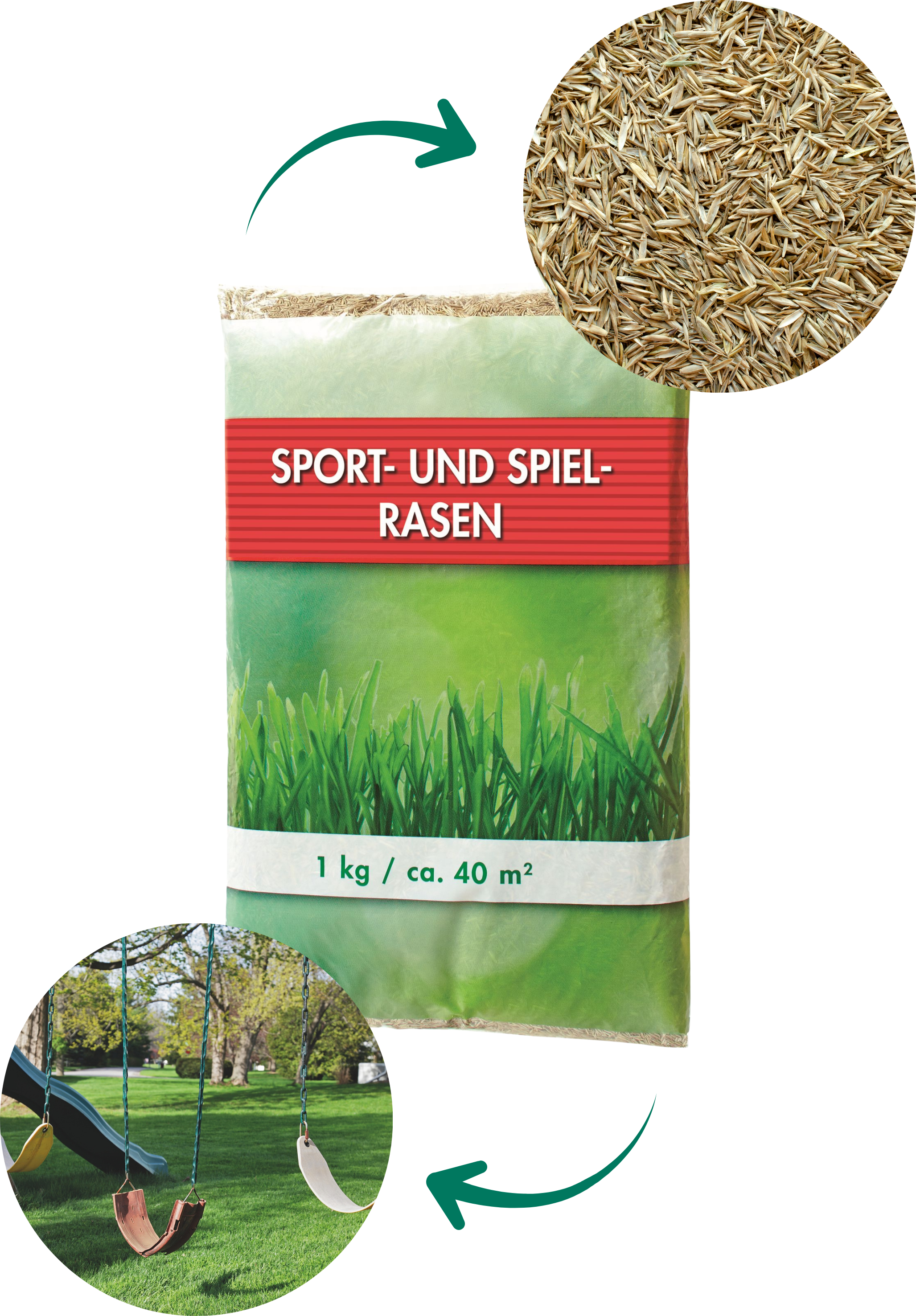 Aktionsrasen Sport- und Spielrasen, 1 kg