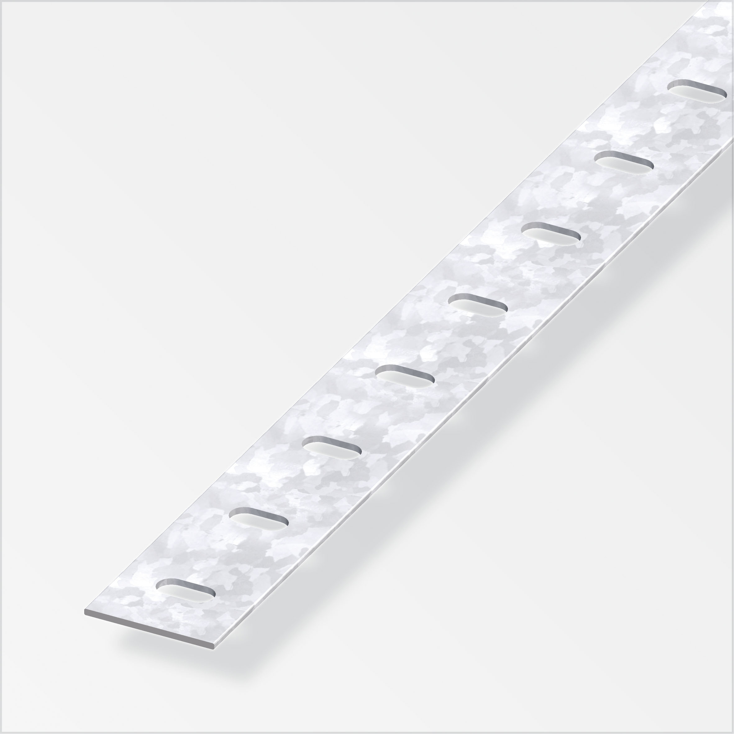 Alfer Flachstange, 35,5 x 1,5 mm, gelocht, verzinkt
