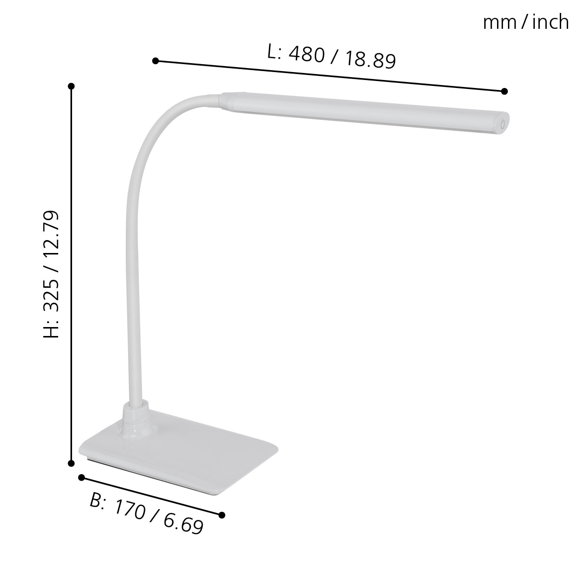 EGLO TISCHLEUCHTE 4,5W LAROA WEIß