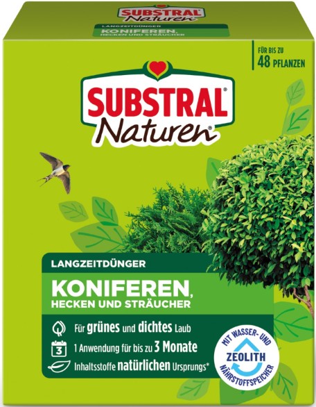 Substral Naturen Langzeitdünger Koniferen, Hecken und Sträucher, 1,2 kg