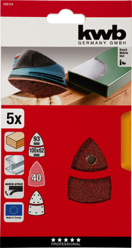 496104-300 Kwb Kletthaftscheiben PSM160A, Korn 40