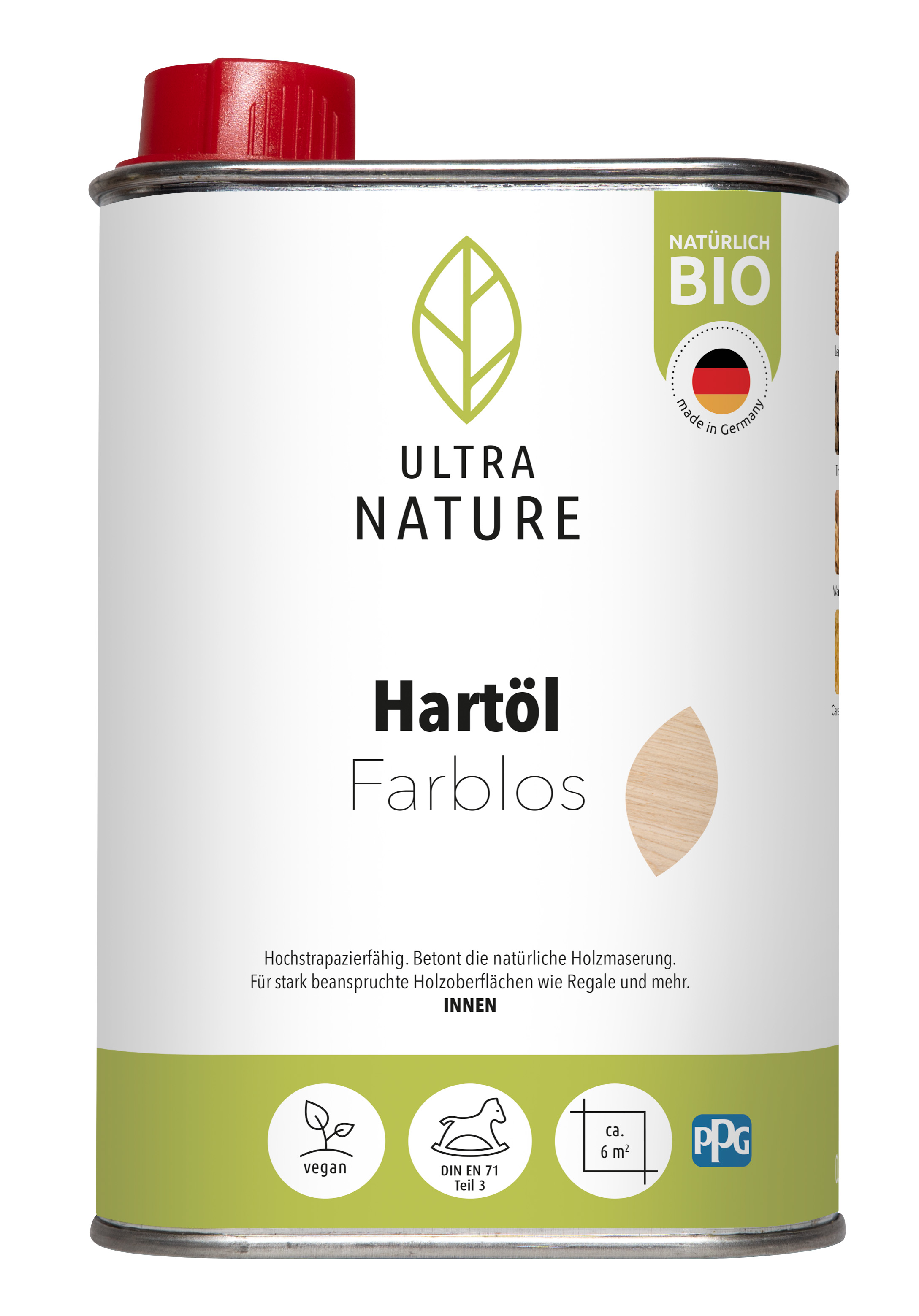 Ultra Nature Hartöl Farblos, 0,5 l Ultra Nature Hartöl Farblos, 0,5 l