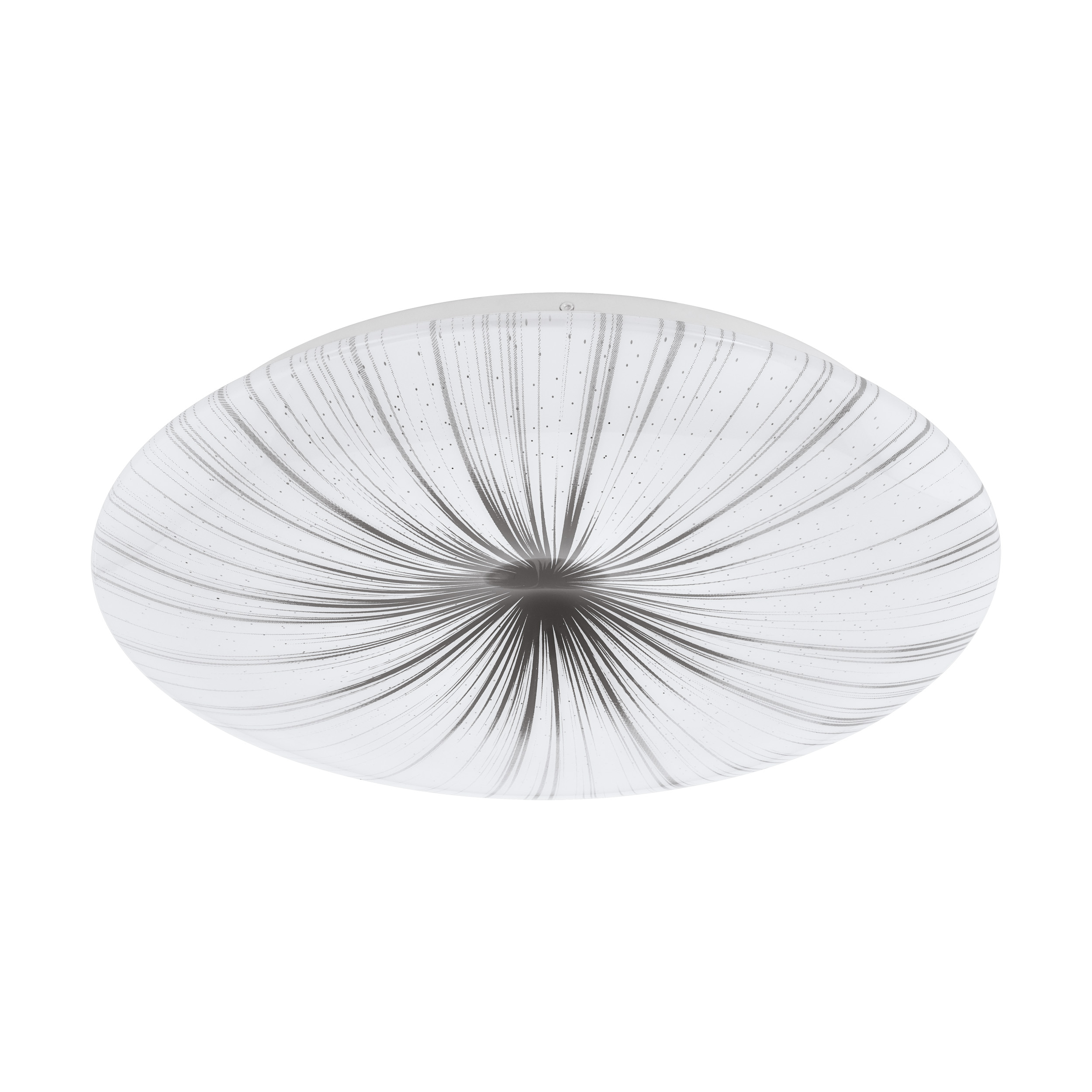 712197_98325IrKC6zMWCRhhG EGLO DECKENLEUCHTE 24W NIEVES WEIß/SILBER D:41CM