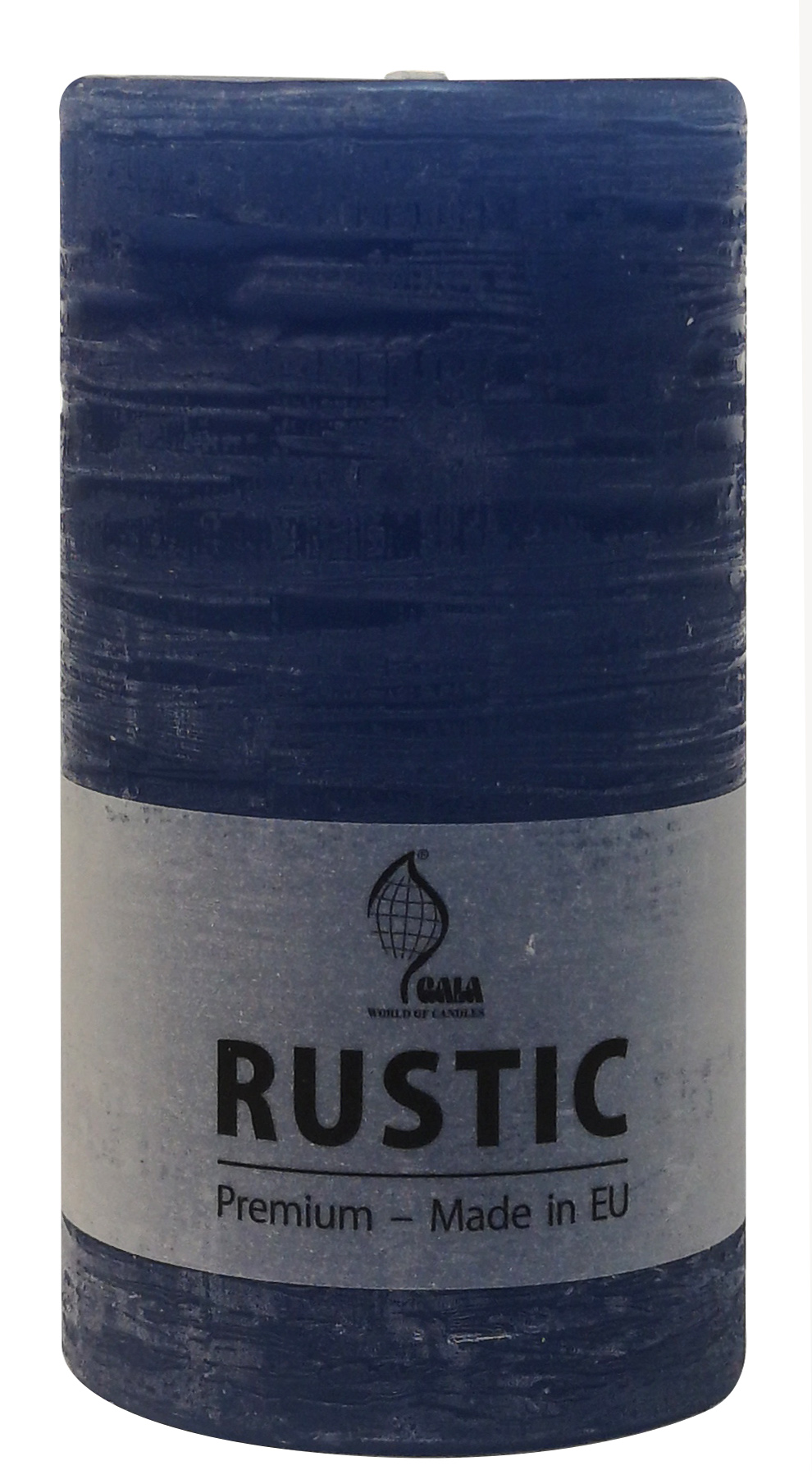 Gala Rustic-Stumpenkerze 68/130, luftblau