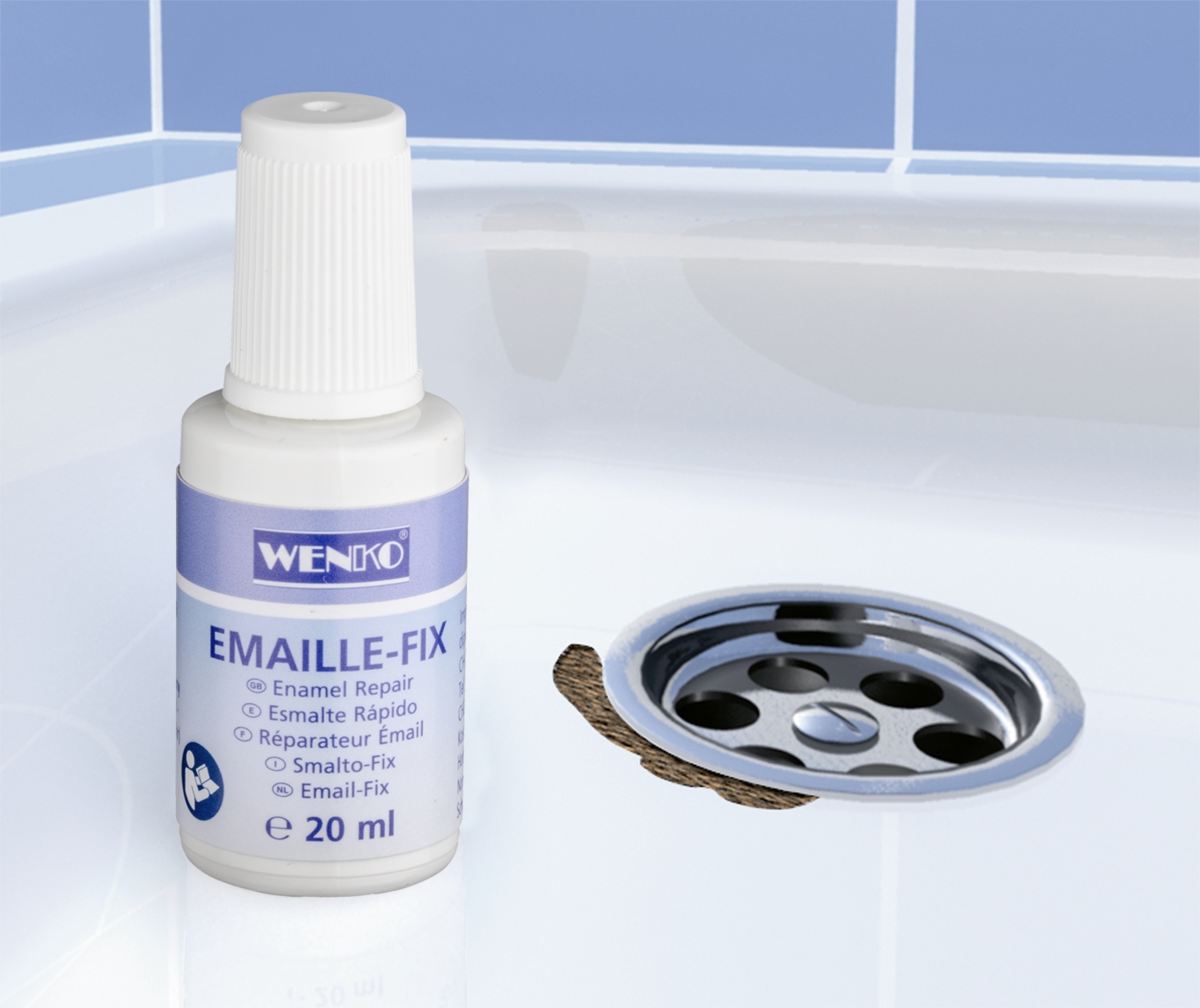 Wenko Emaille-Fix, weiß, 20 ml Wenko Emaille-Fix, weiß, 20 ml