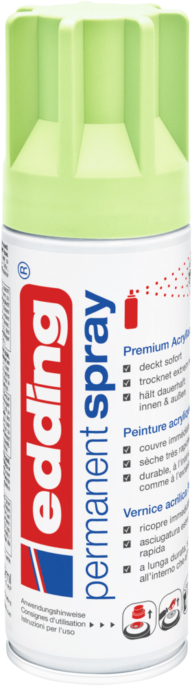 Edding 5200 Permanentspray Premium Acryllack pastellgrün matt Edding 5200 Permanentspray Premium Acryllack pastellgrün matt