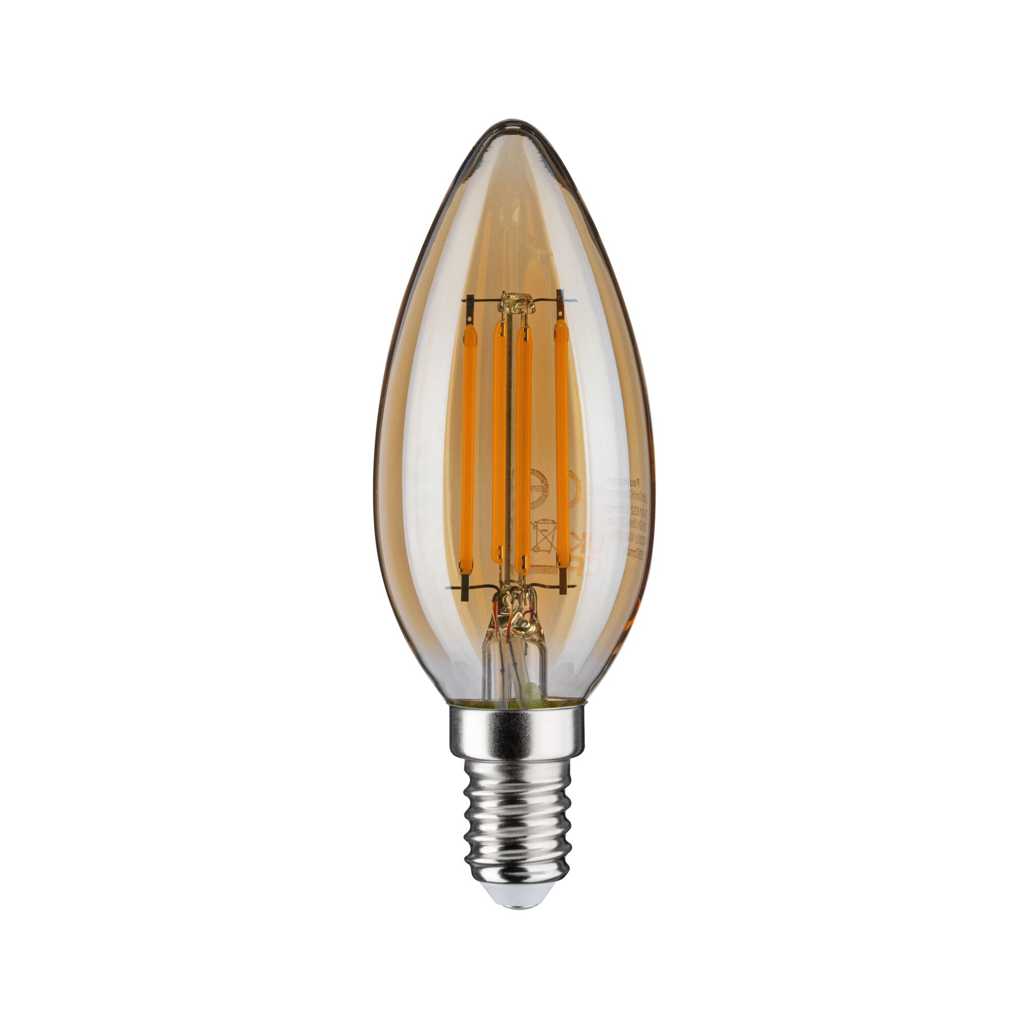 Paulmann LED Kerze, 430lm, E14, 4,7W, gold, 2500K, 230V Paulmann LED Kerze, 430lm, E14, 4,7W, gold, 2500K, 230V