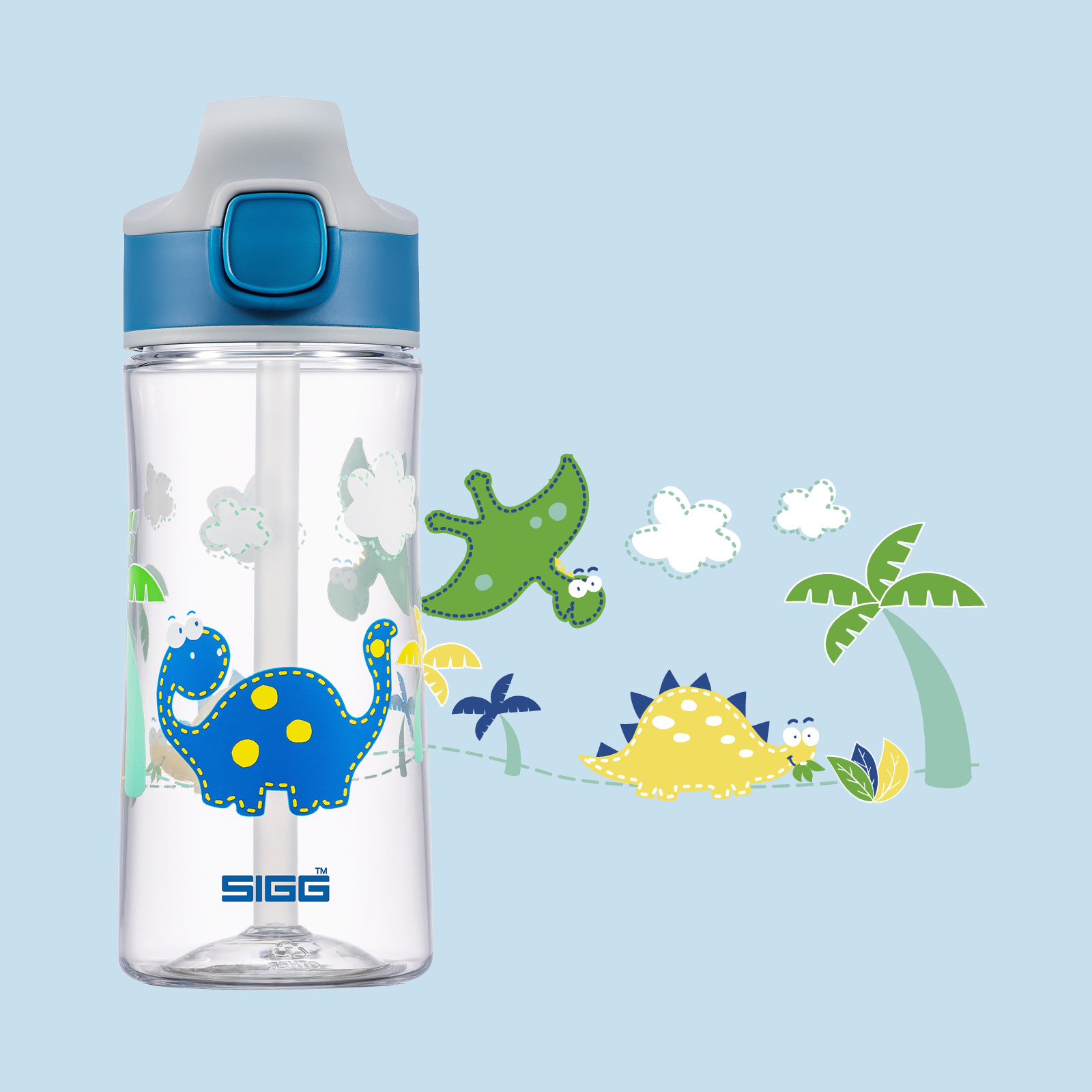 SIGG Kinder-Trinkflasche "MK Dinosaur Friend", 0,45 L