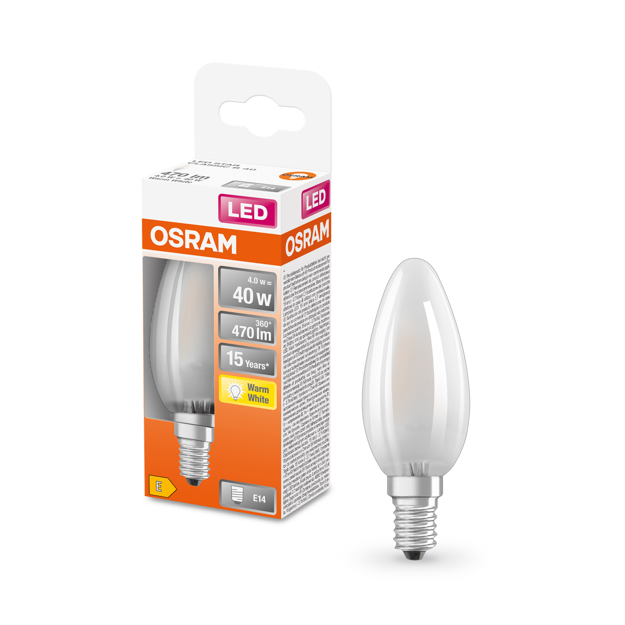 Osram Retrofit Classic B LED matt, E14 Osram Retrofit Classic B LED matt, E14