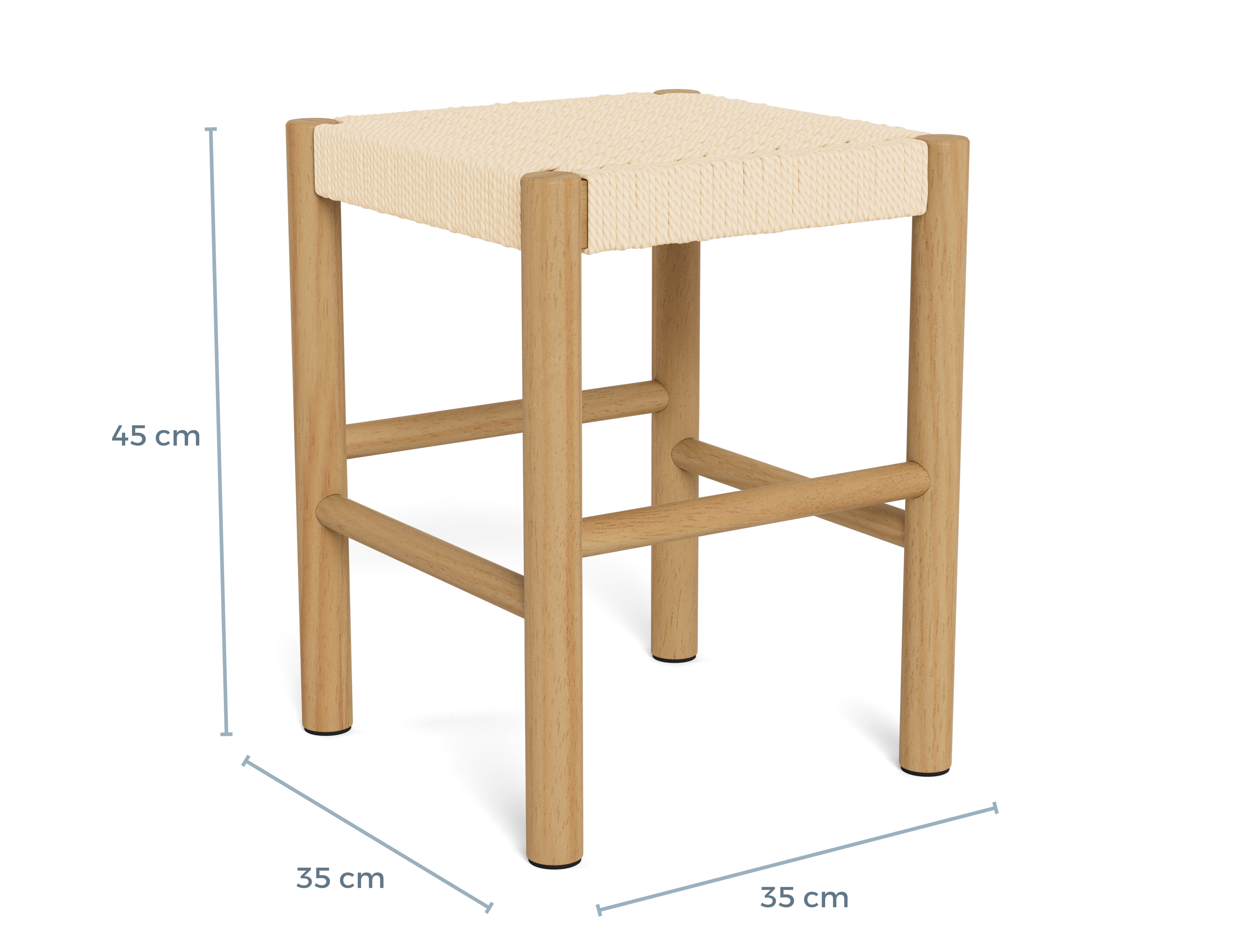 Actona Alvin Hocker, off white, 35x35x45 cm