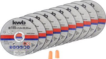 712021-100 Kwb Dünntrennscheiben, 115 x 1,0 mm