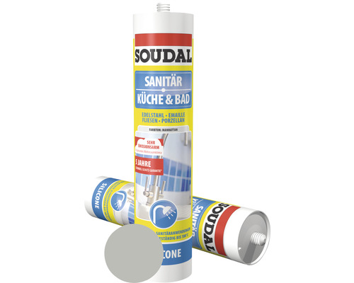 Soudal Küche & Bad Silikon, manhattan, 300 ml Soudal Küche & Bad Silikon, manhattan, 300 ml