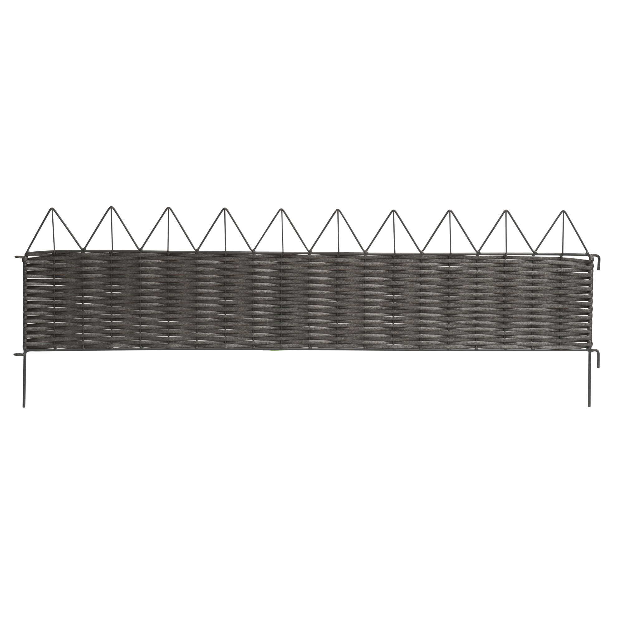 Windhager Beeteinfassung PVC Rattan, 100 x 25/35 cm
