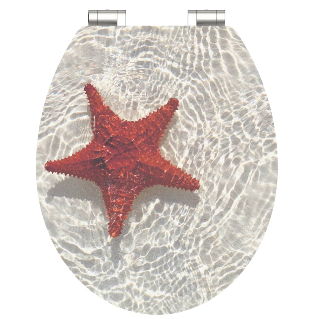 Schütte MDF HG WC-Sitz Red Starfish, mit Absenkautomatik Schütte MDF HG WC-Sitz Red Starfish, mit Absenkautomatik
