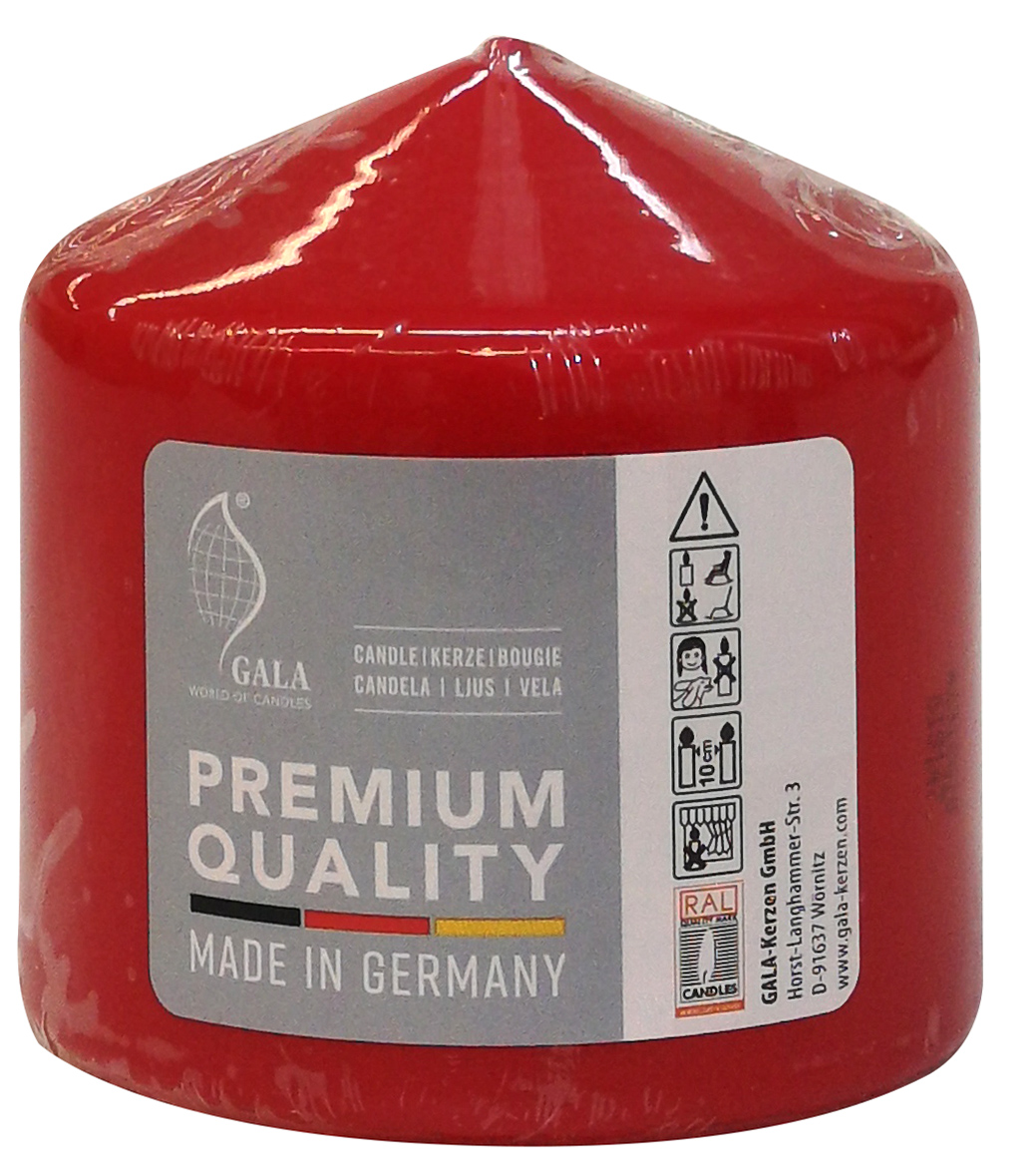 GALA STUMPENKERZE 80/100 TANGOROT