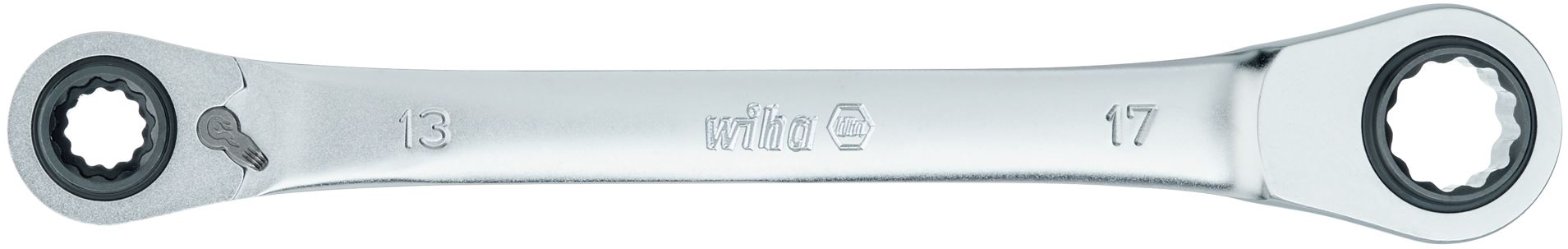 Wiha Doppelring-Ratschenschlüssel 4in1, umschaltbar 17 mm