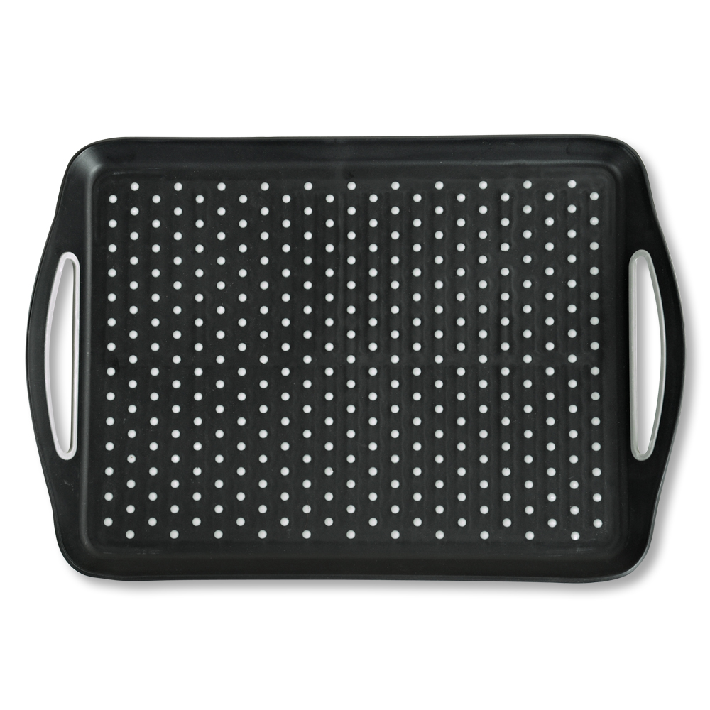 Kesper Serviertablett, rutschfest, PP-Kunststoff, schwarz, 45,5 x 32 x 4,5 cm Kesper Serviertablett, rutschfest, PP-Kunststoff, schwarz, 45,5 x 32 x 4,5 cm