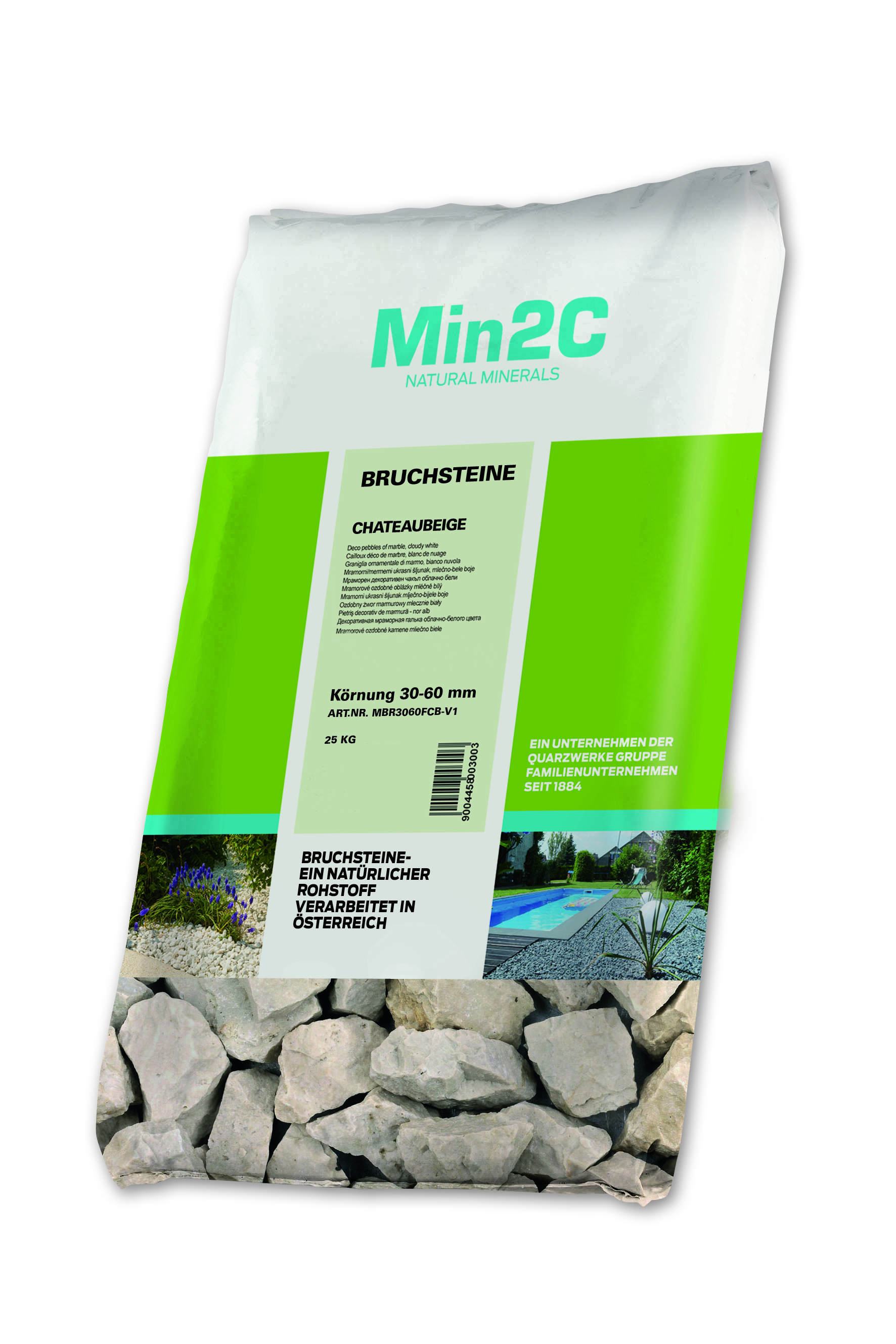 623352-MBR3060FCB-V1 Min2C Bruchsteine, chateaubeige, 30 - 60 mm
