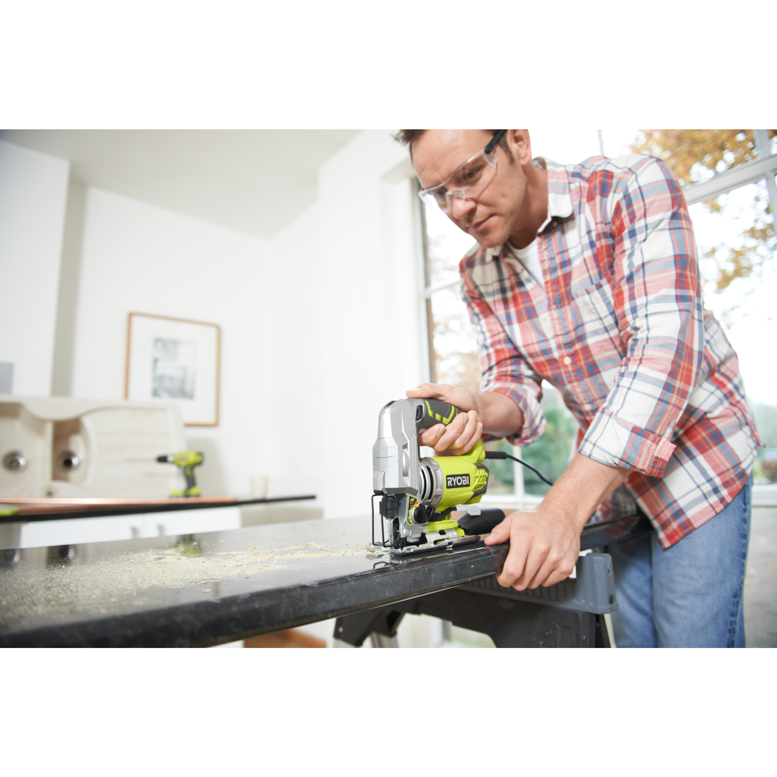 Ryobi 600 W Pendelhub-Stichsäge RJS850-K Ryobi 600 W Pendelhub-Stichsäge RJS850-K