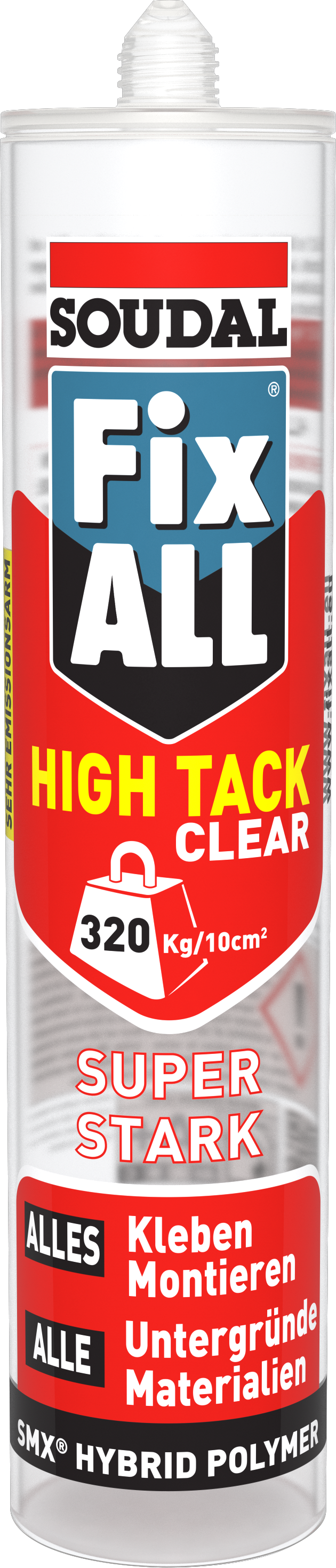 Soudal Montagekleber Fix All High Tack Clear, 305 g Soudal Montagekleber Fix All High Tack Clear, 305 g