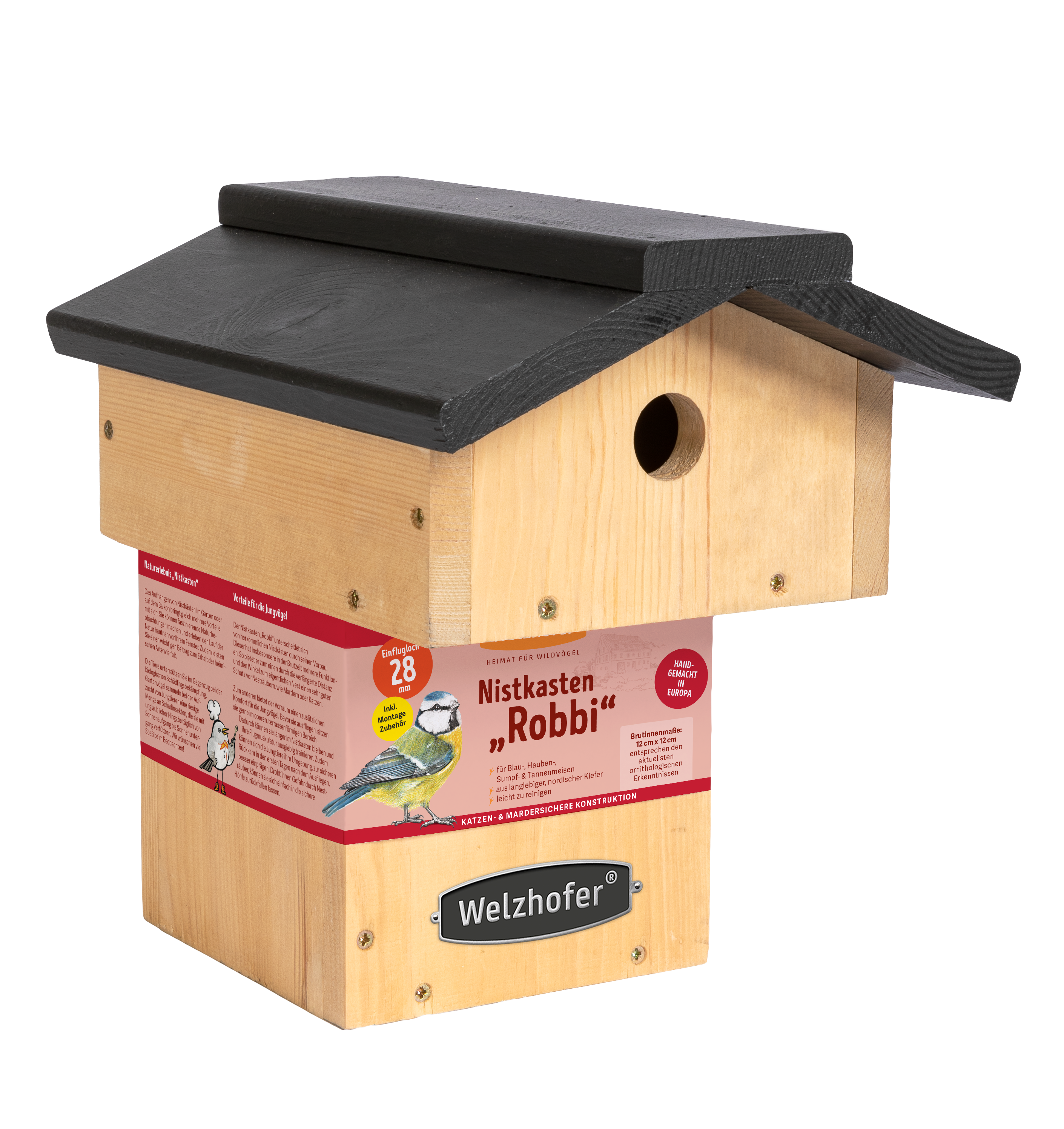 Welzhofer Nistkasten ¨Robbi¨, 28 mm
